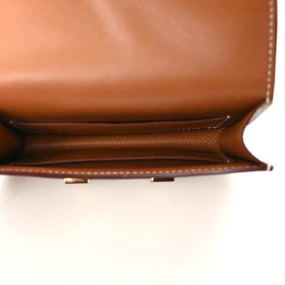 HERMÈS CONSTANCE EPSOM LEATHER MINI WALLET