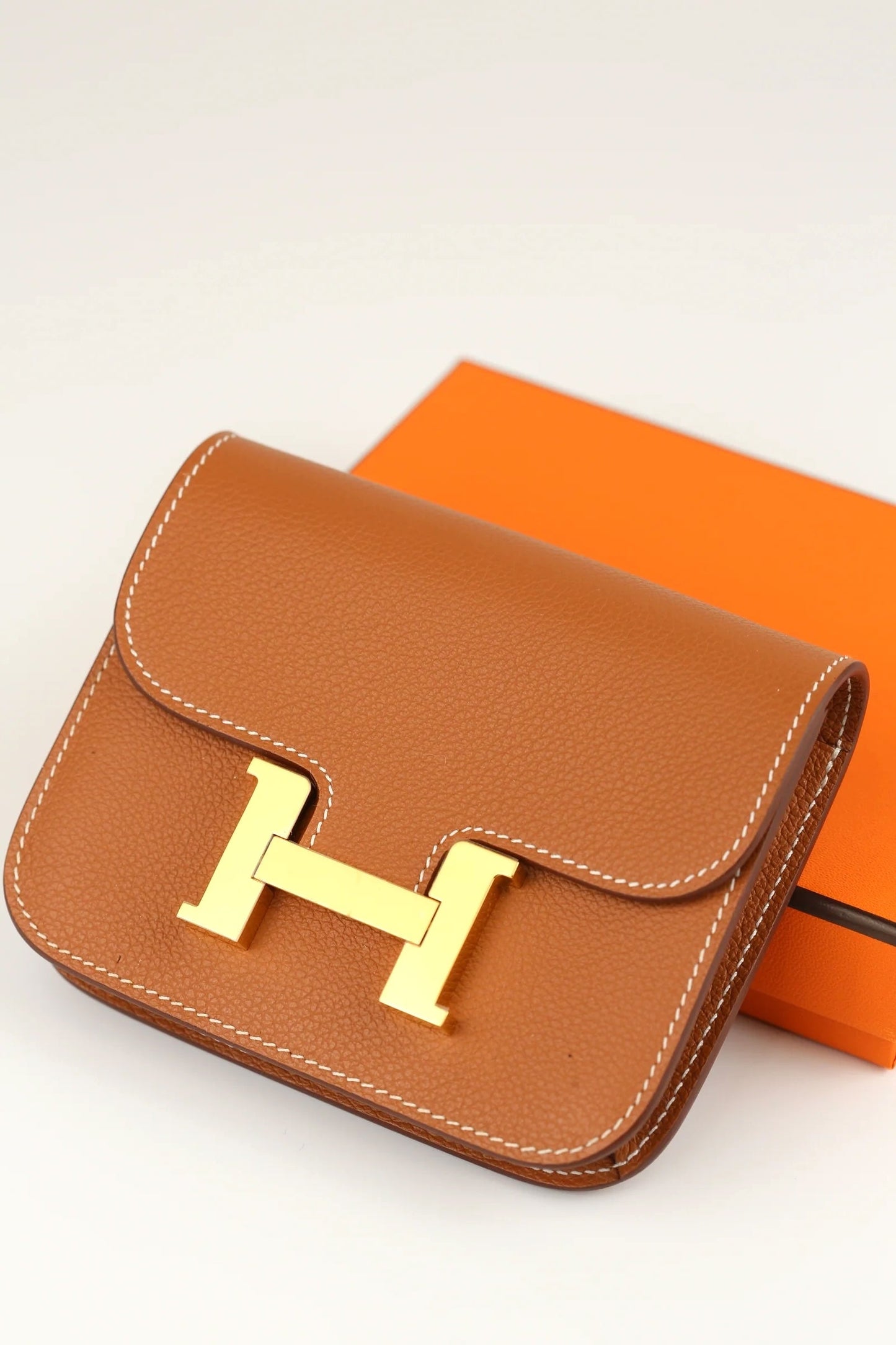 HERMÈS CONSTANCE EPSOM LEATHER MINI WALLET
