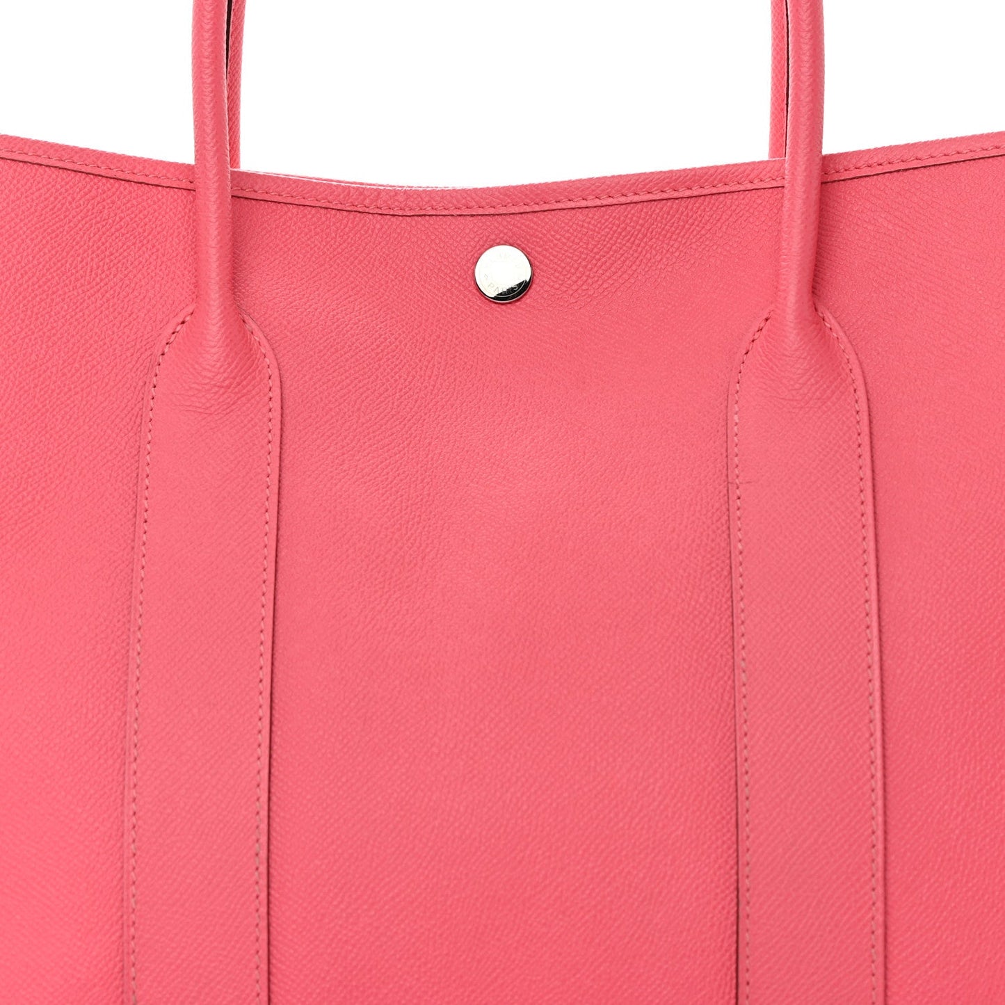 HERMÈS EPSON LEATHER GARDEN PARTY 36 MM BAG ROSE AZALEE