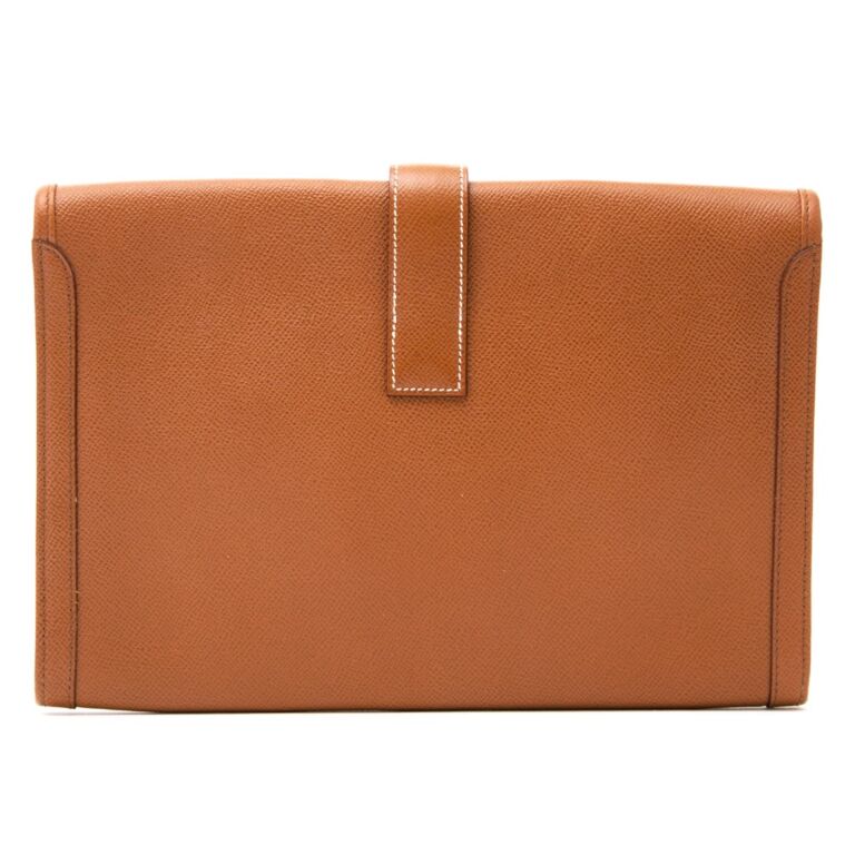 HERMÈS H EPSOM LEATHER JIGE PM CLUTCH BAG