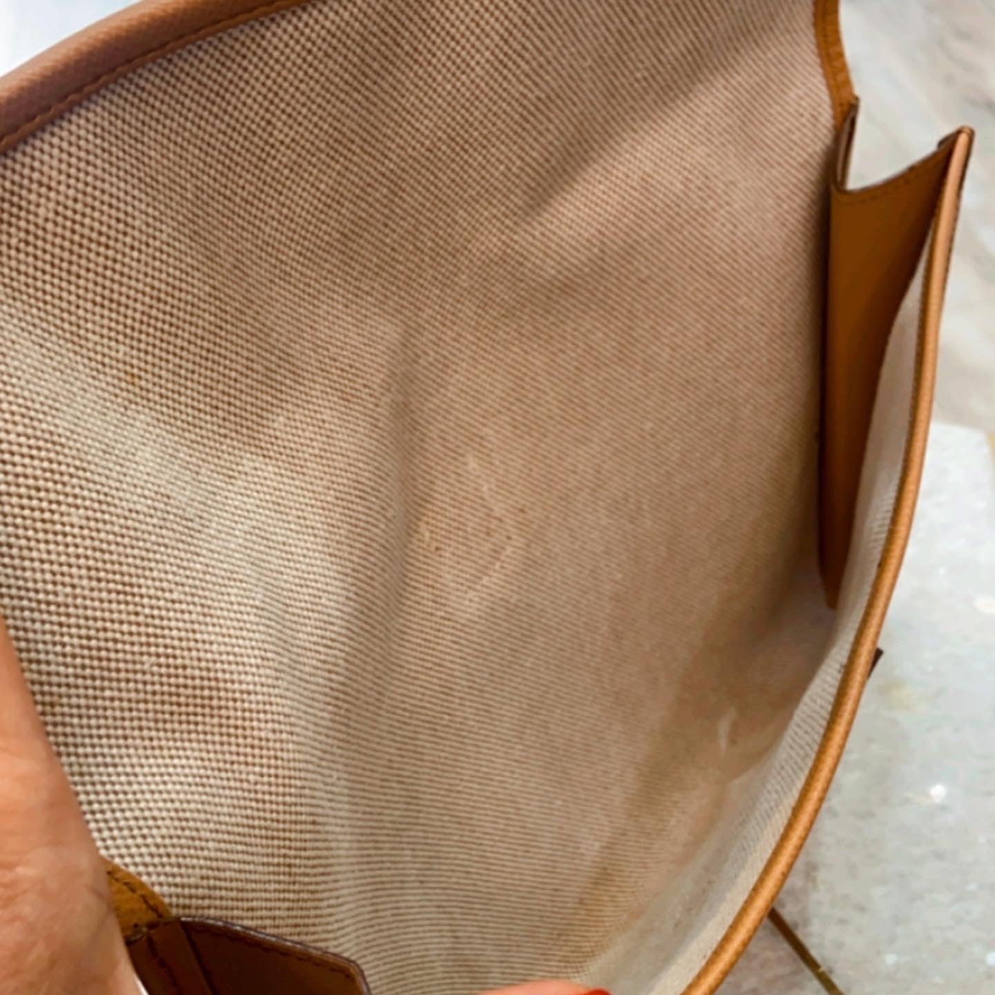 HERMÈS H EPSOM LEATHER JIGE PM CLUTCH BAG
