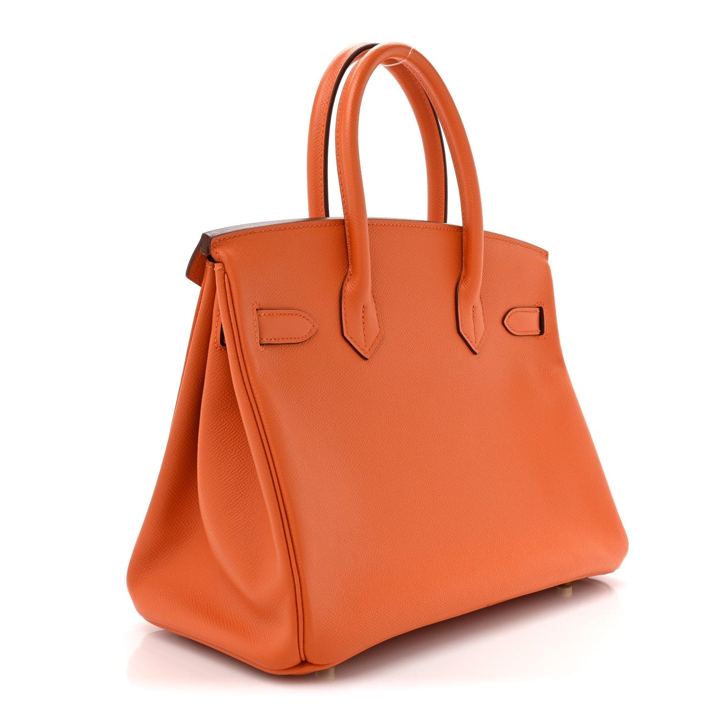 HERMÈS EPSOM LEATHER BIRKIN 30 HANDBAG IN APRICOT
