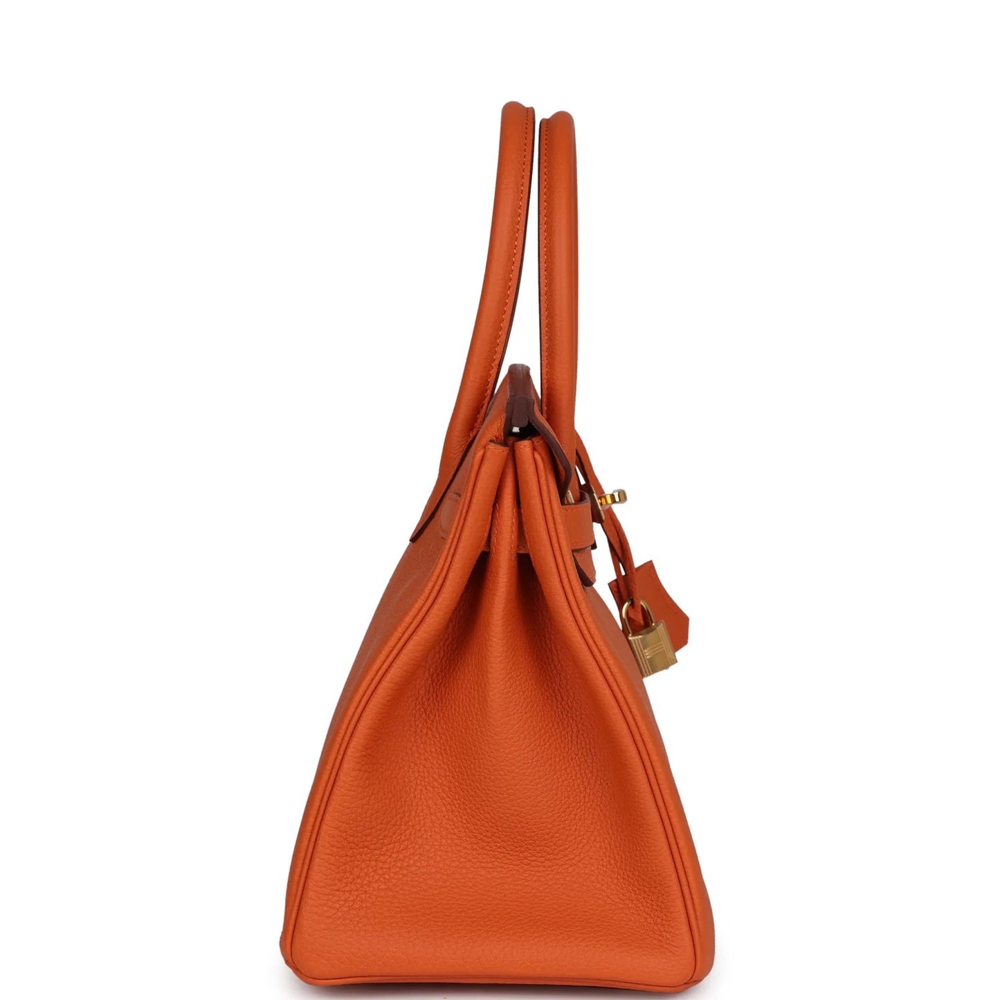 HERMÈS EPSOM LEATHER BIRKIN 30 HANDBAG IN APRICOT