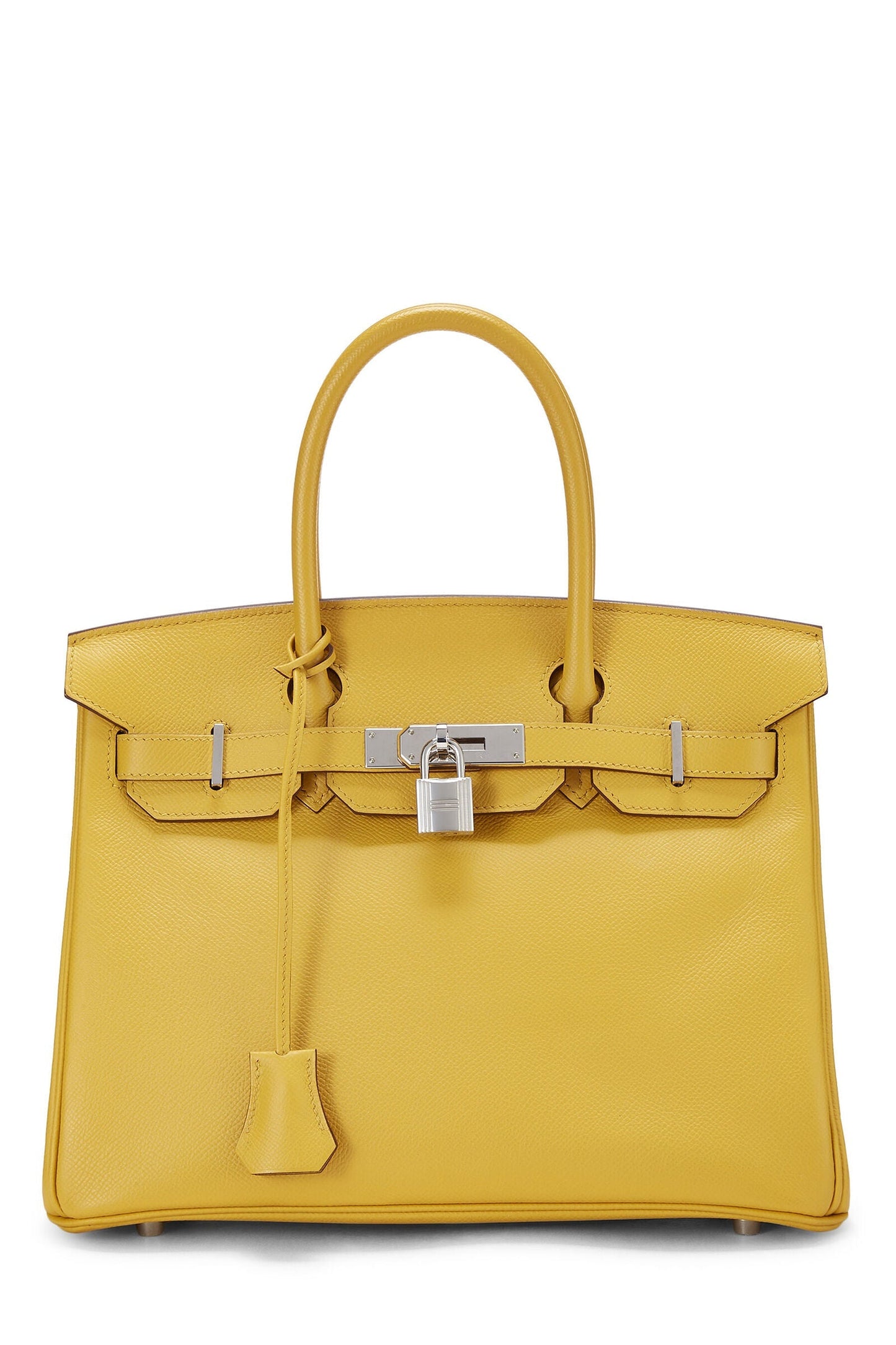 HERMÈS EPSOM LEATHER JAUNE AMBRE BIRKIN 30 HANDBAG
