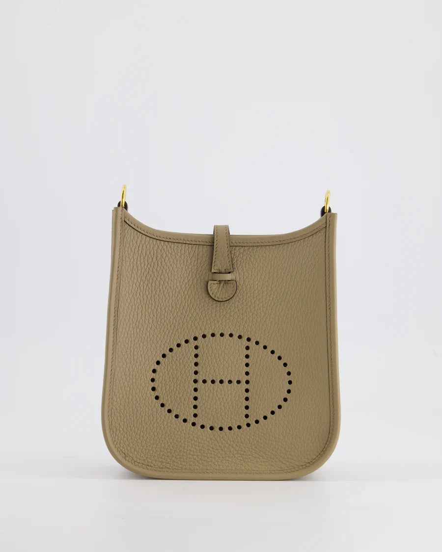 HERMÈS CLEMENCE LEATHER MINI EVELYNE CROSSBODY BAG