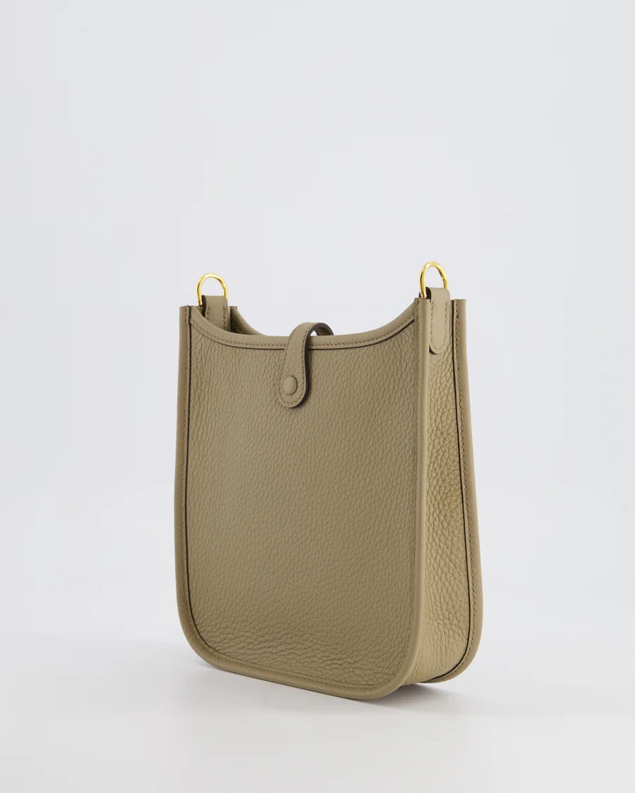 HERMÈS CLEMENCE LEATHER MINI EVELYNE CROSSBODY BAG