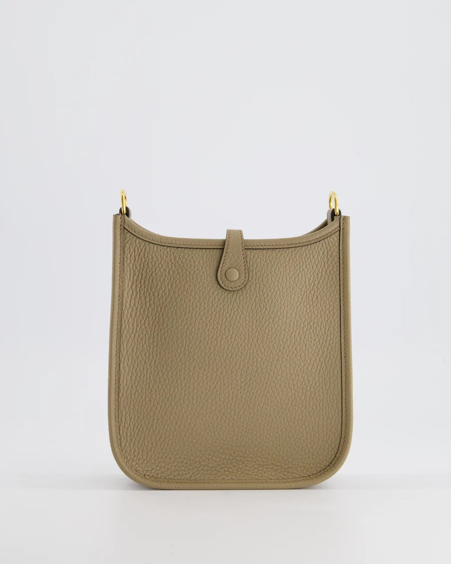 HERMÈS CLEMENCE LEATHER MINI EVELYNE CROSSBODY BAG