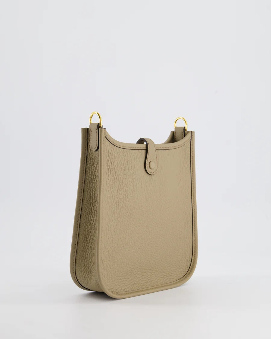 HERMÈS CLEMENCE LEATHER MINI EVELYNE CROSSBODY BAG