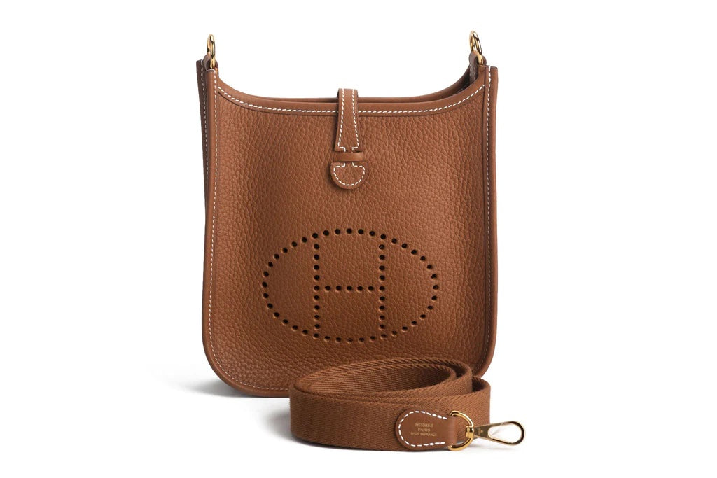 HERMÈS TAURILLON CLEMENCE MINI EVELYN TPM SHOULDER BAG
