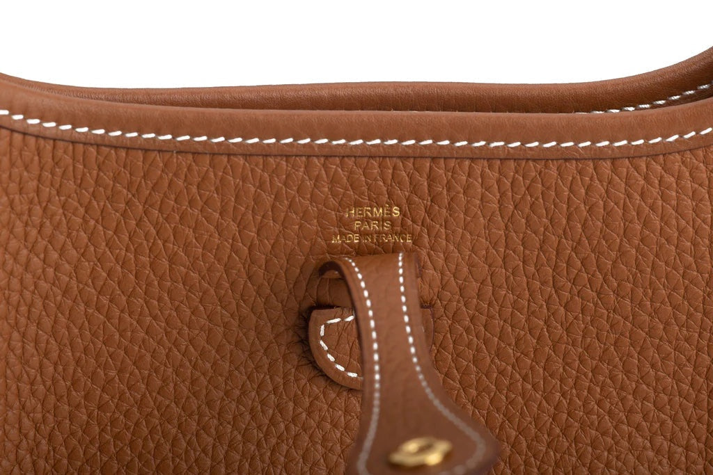 HERMÈS TAURILLON CLEMENCE MINI EVELYN TPM SHOULDER BAG
