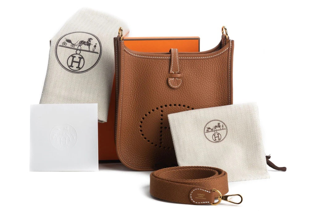 HERMÈS TAURILLON CLEMENCE MINI EVELYN TPM SHOULDER BAG