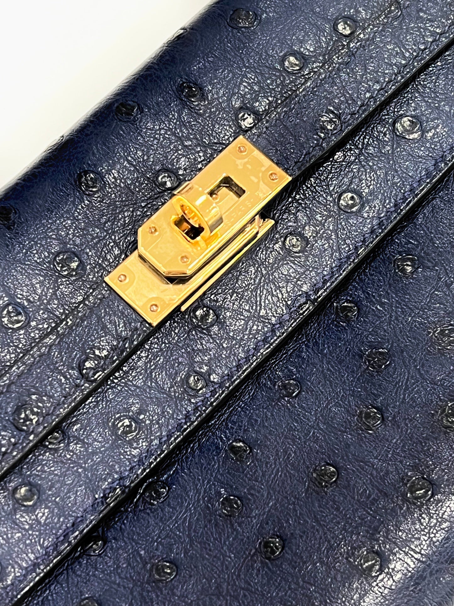 HERMÈS KELLY OSTRICH LONGUE WALLET