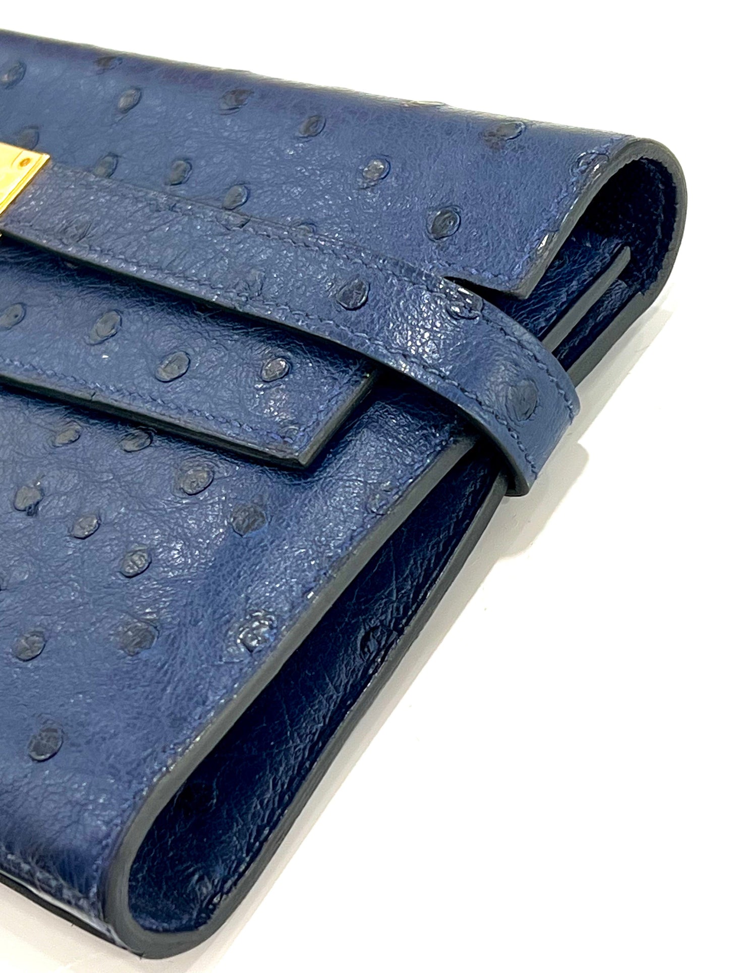 HERMÈS KELLY OSTRICH LONGUE WALLET