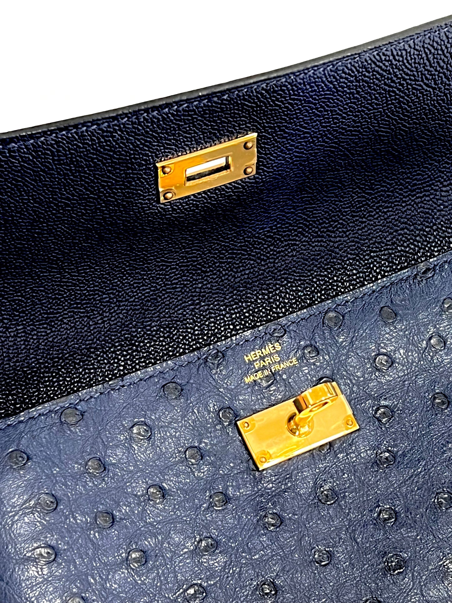 HERMÈS KELLY OSTRICH LONGUE WALLET