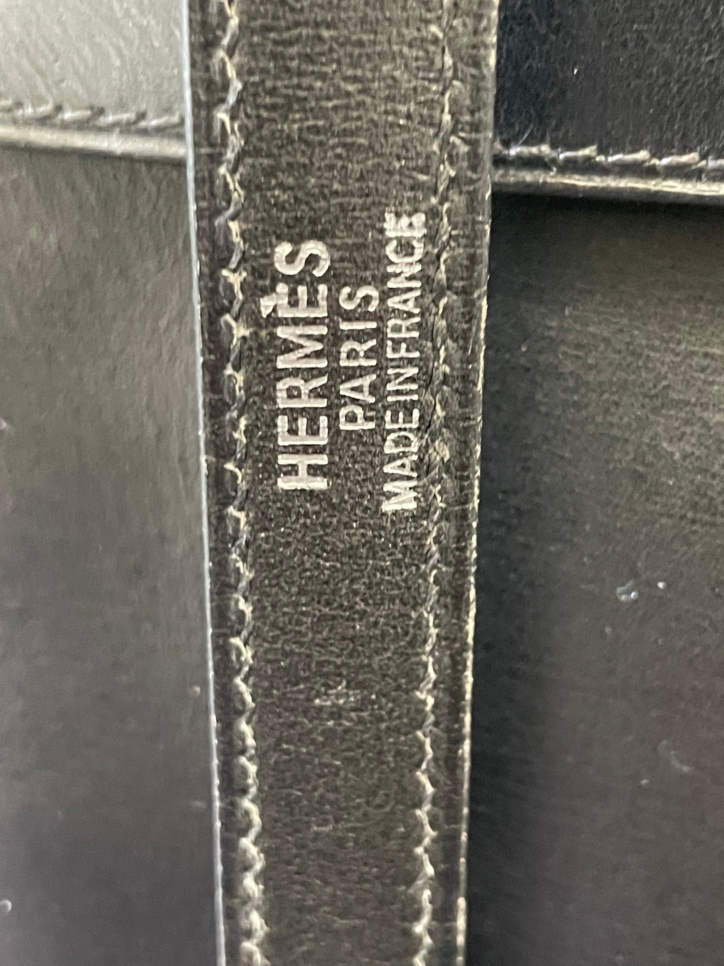 HERMÈS PHW KELLY 32 SWIFT LEATHER SHOULDER BAG