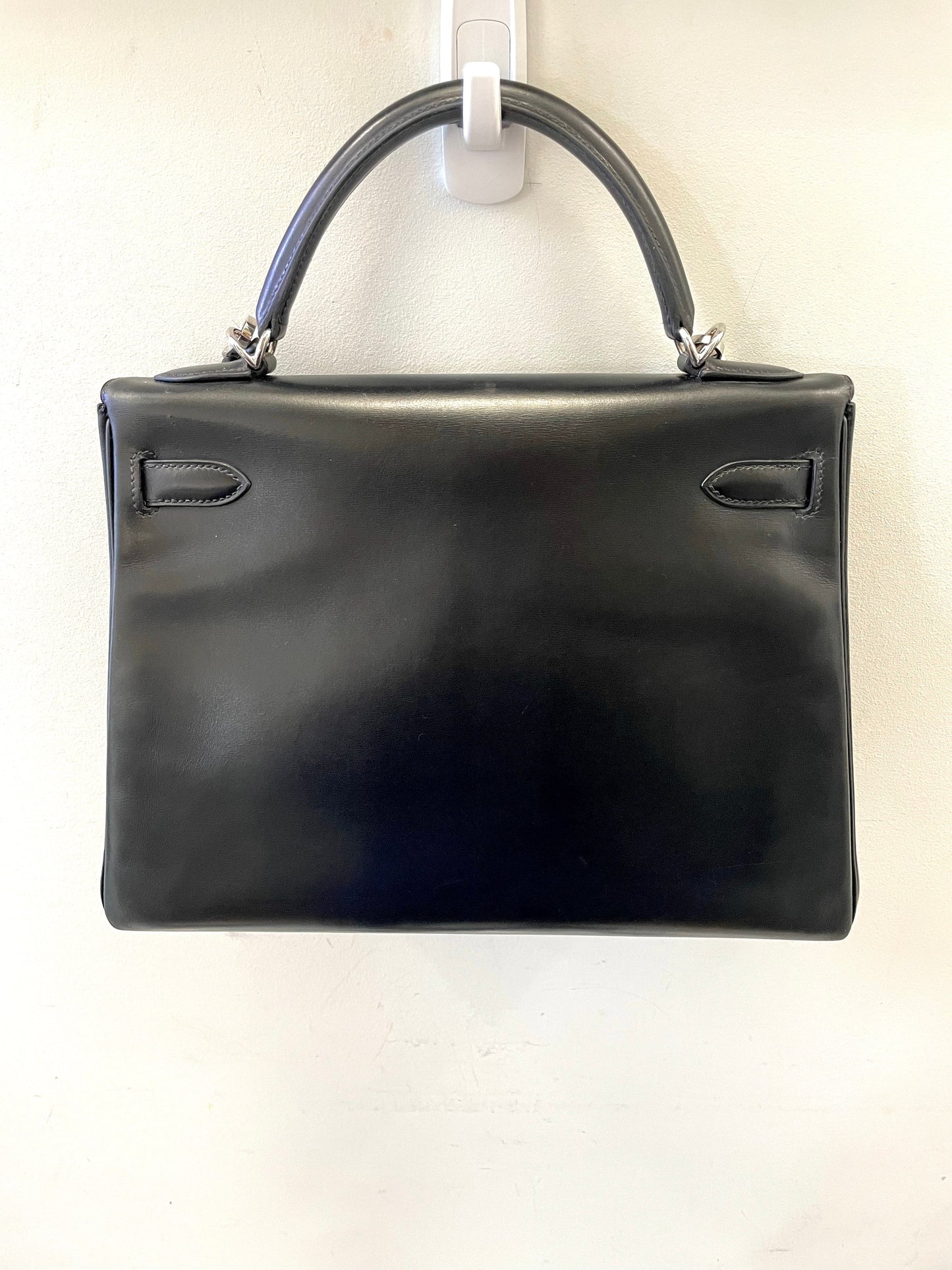 HERMÈS PHW KELLY 32 SWIFT LEATHER SHOULDER BAG