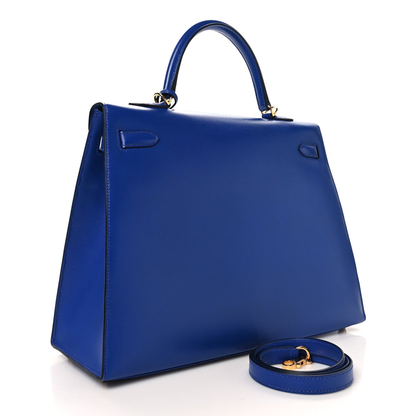 HERMÈS TADELAKT BOX LEATHER VINTAGE KELLY SELLIER 32 BAG
