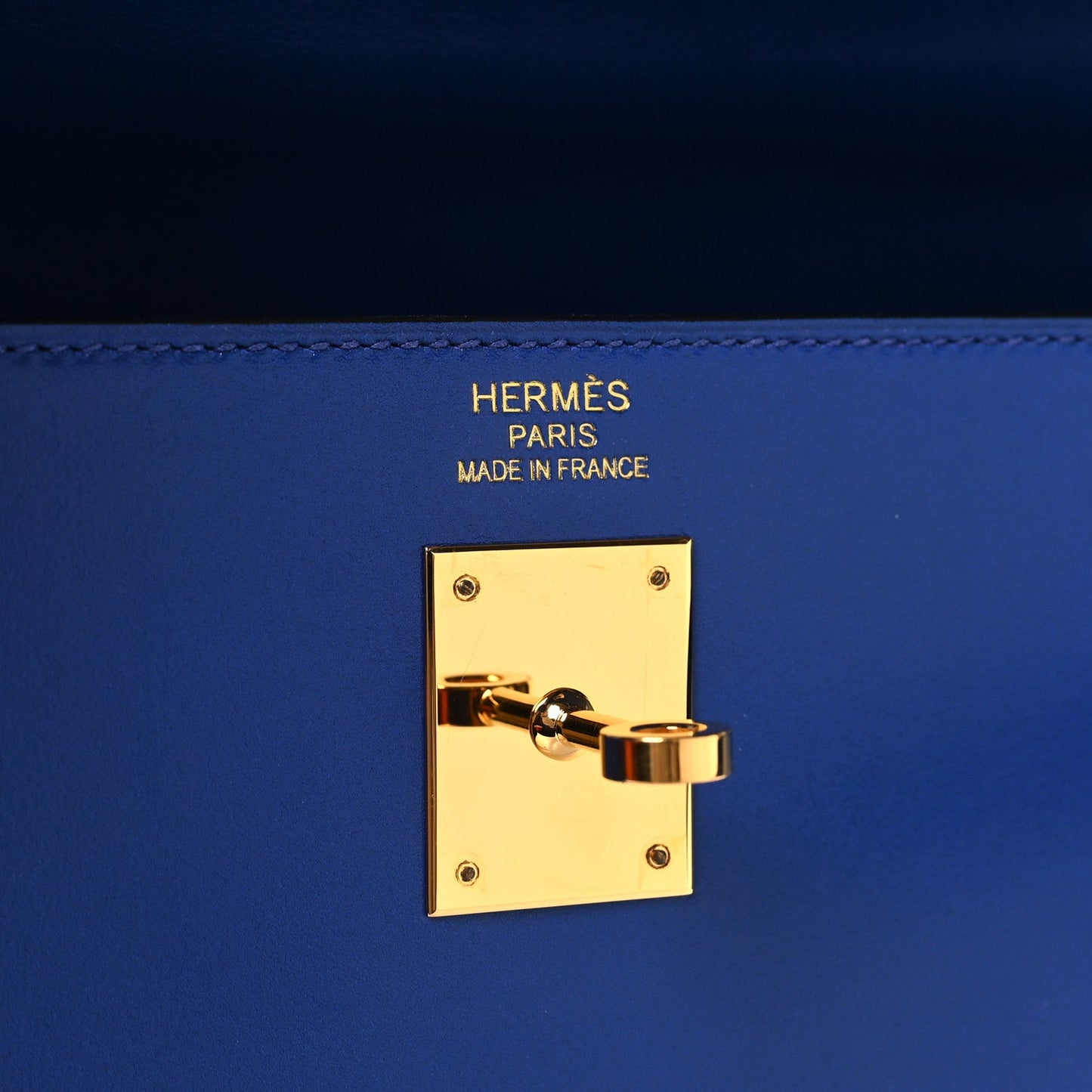 HERMÈS TADELAKT BOX LEATHER VINTAGE KELLY SELLIER 32 BAG