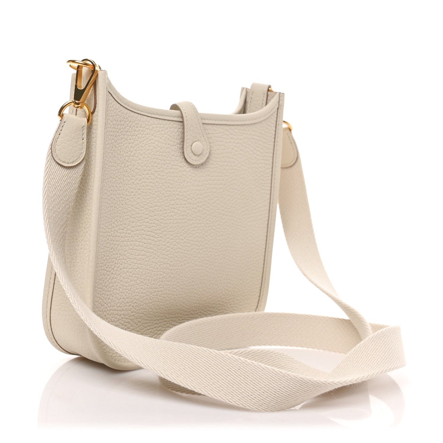 HERMÈS AMAZONE EVELYNE TAURILLON CLEMENCE LEATHER TPM BETON CROSSBODY