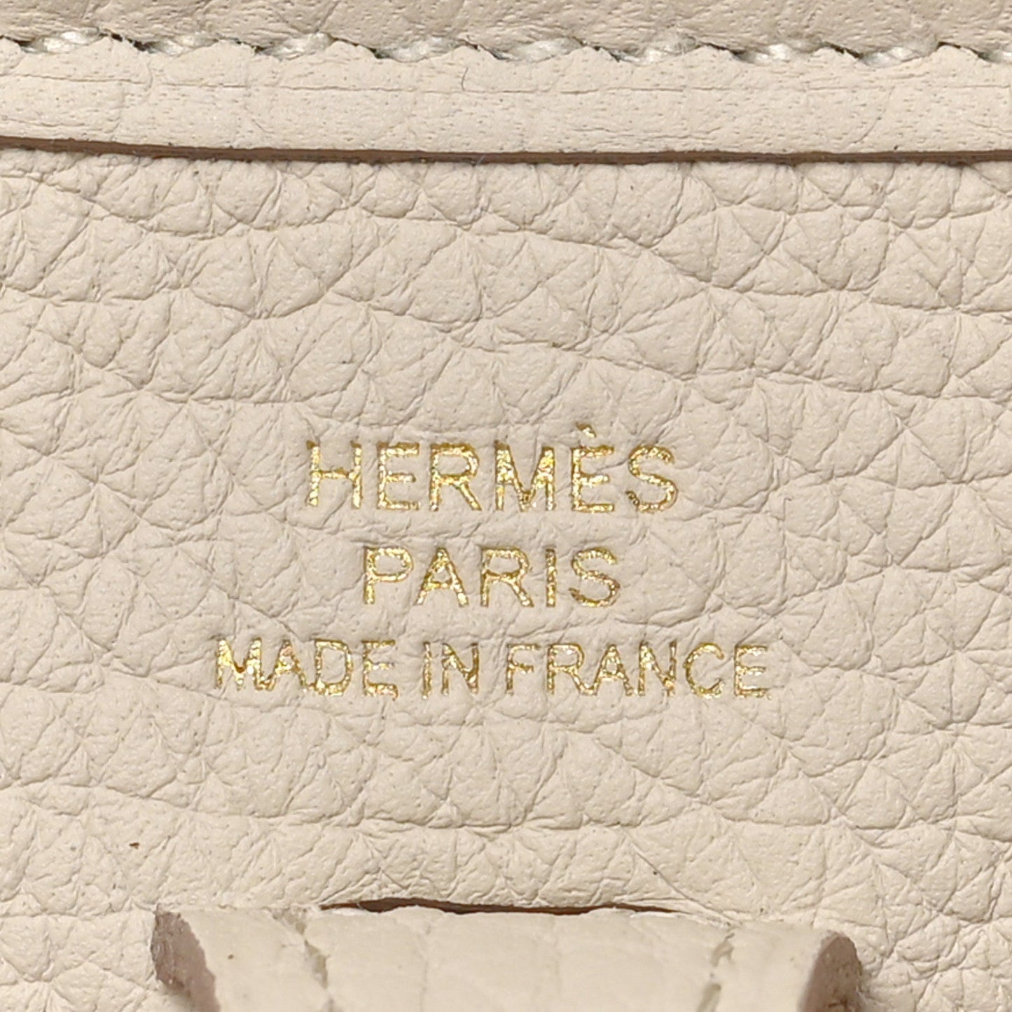 HERMÈS AMAZONE EVELYNE TAURILLON CLEMENCE LEATHER TPM BETON CROSSBODY