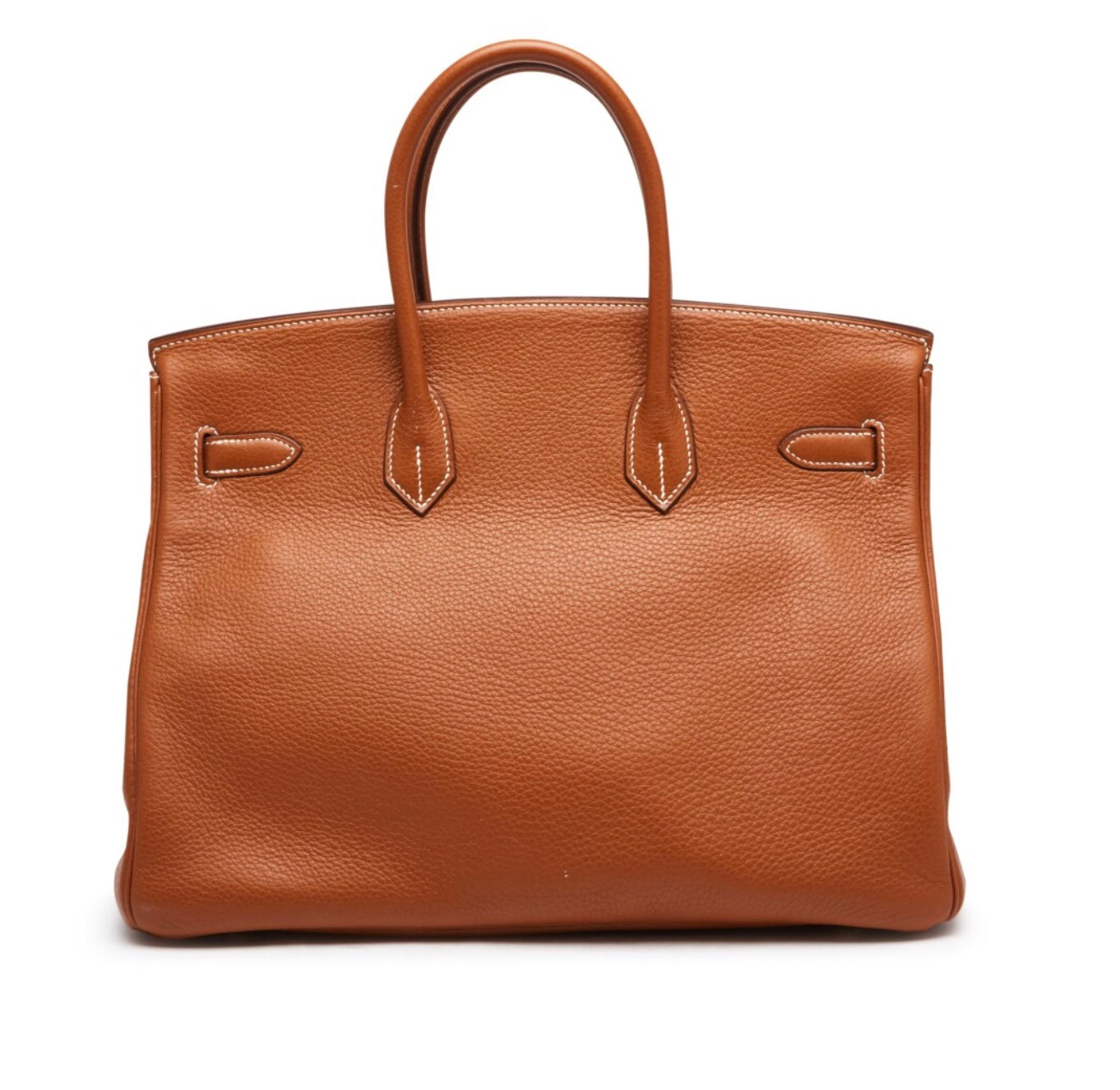 HERMÈS GOLD TAURILLON CLEMENCE LEATHER GOLD BIRKIN 35 HANDBAG