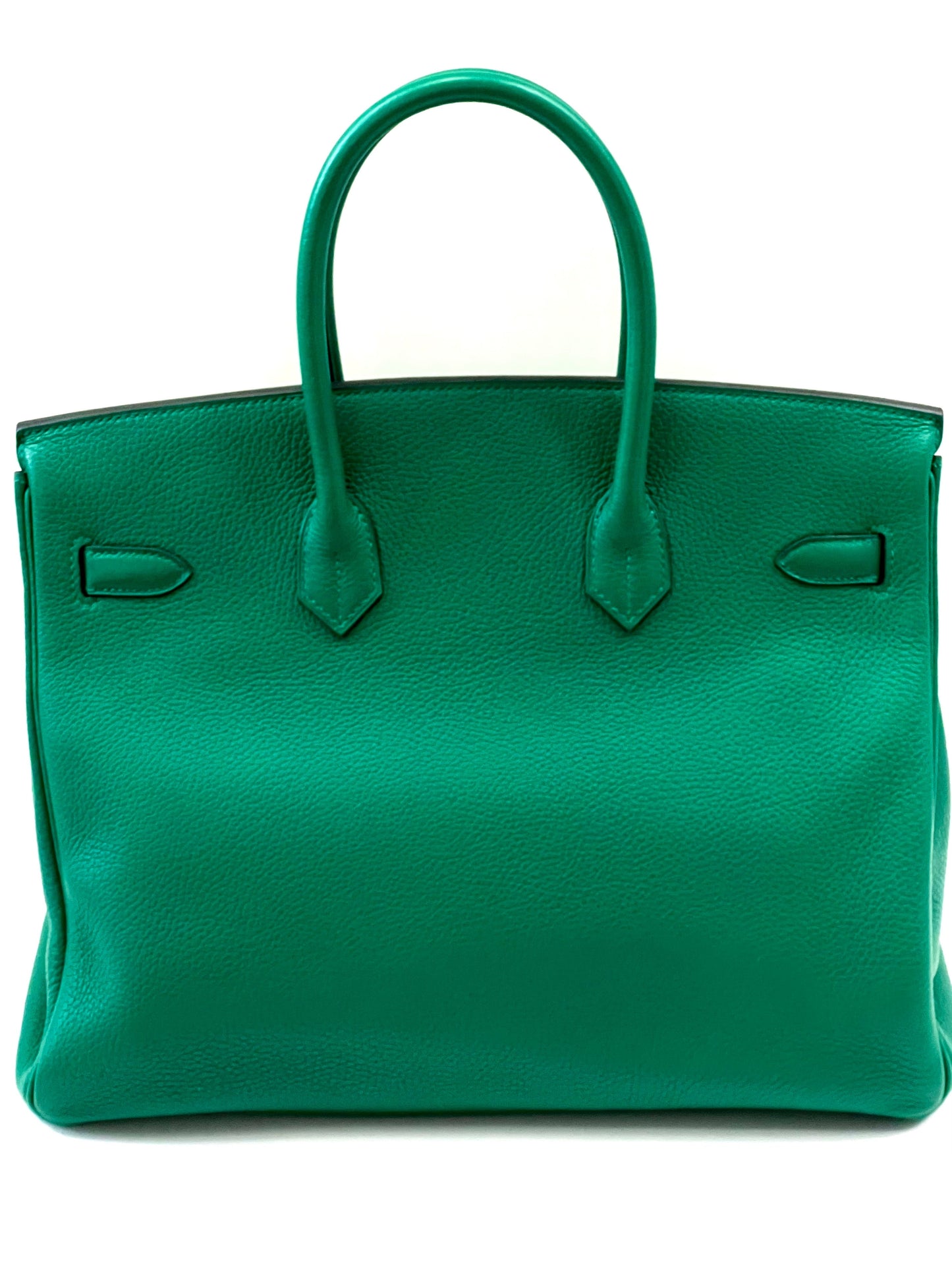 HERMÈS TOGO LEATHER BIRKIN 35 VERT VERTIGO HANDBAG