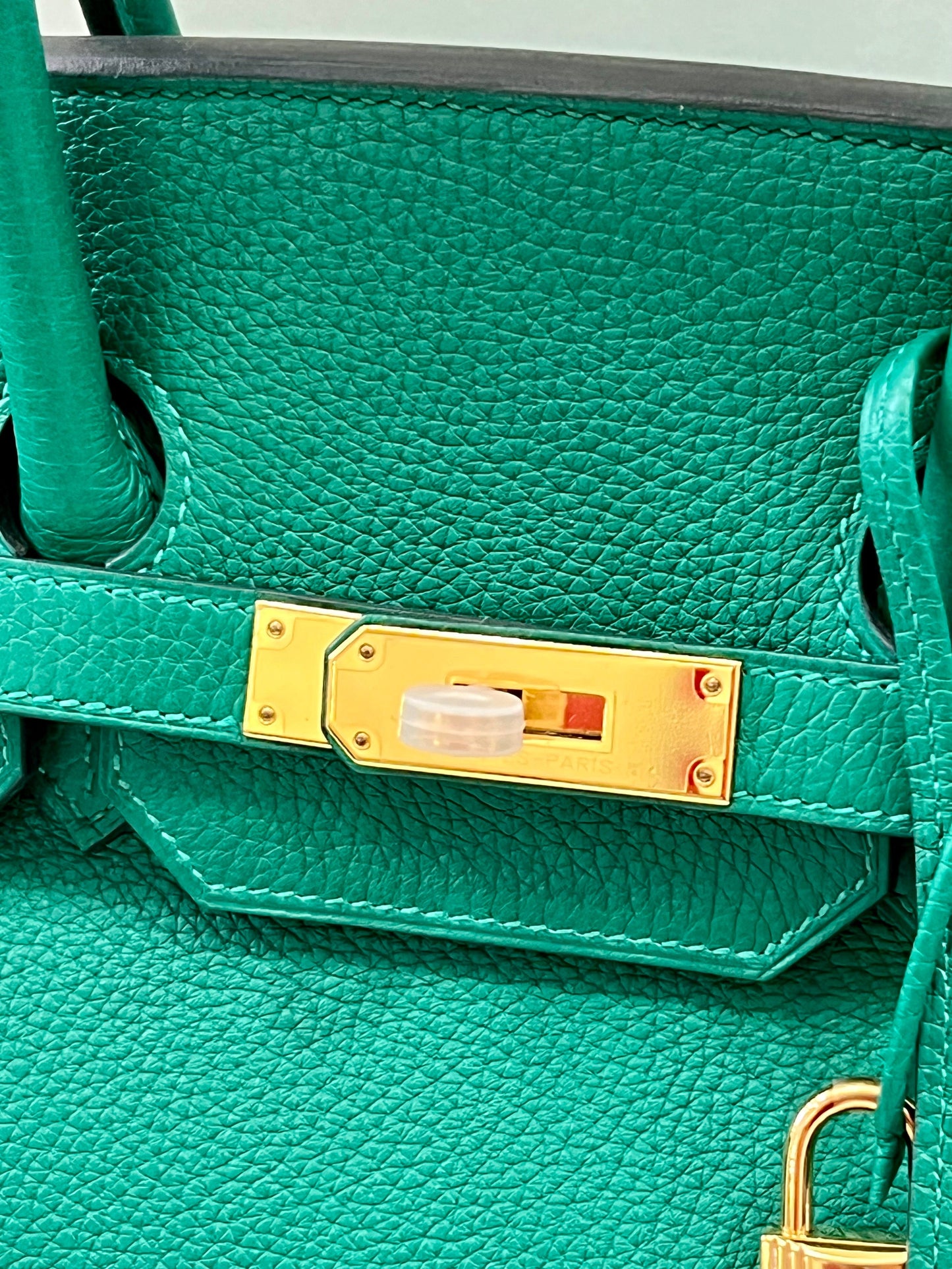 HERMÈS TOGO LEATHER BIRKIN 35 VERT VERTIGO HANDBAG