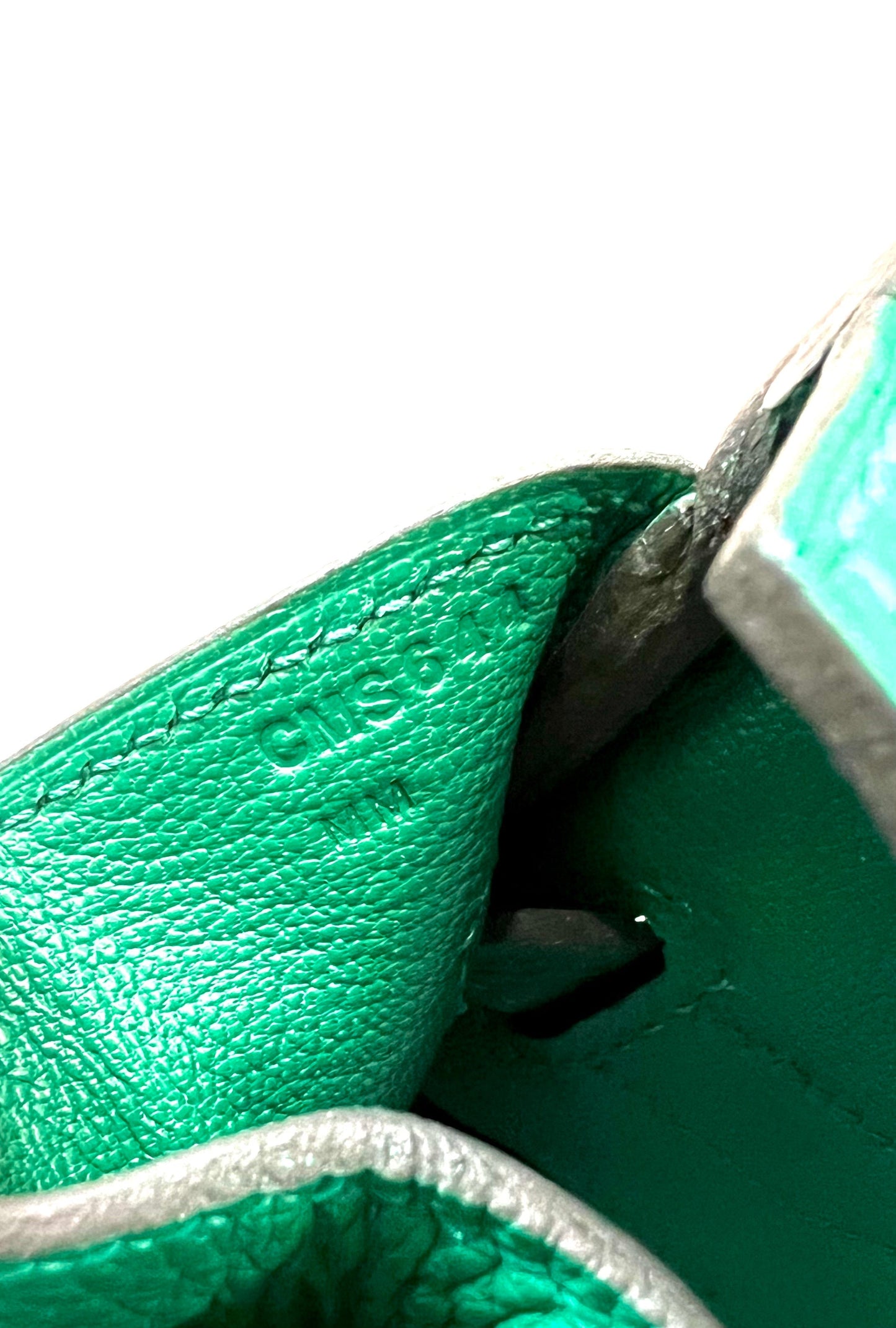 HERMÈS TOGO LEATHER BIRKIN 35 VERT VERTIGO HANDBAG