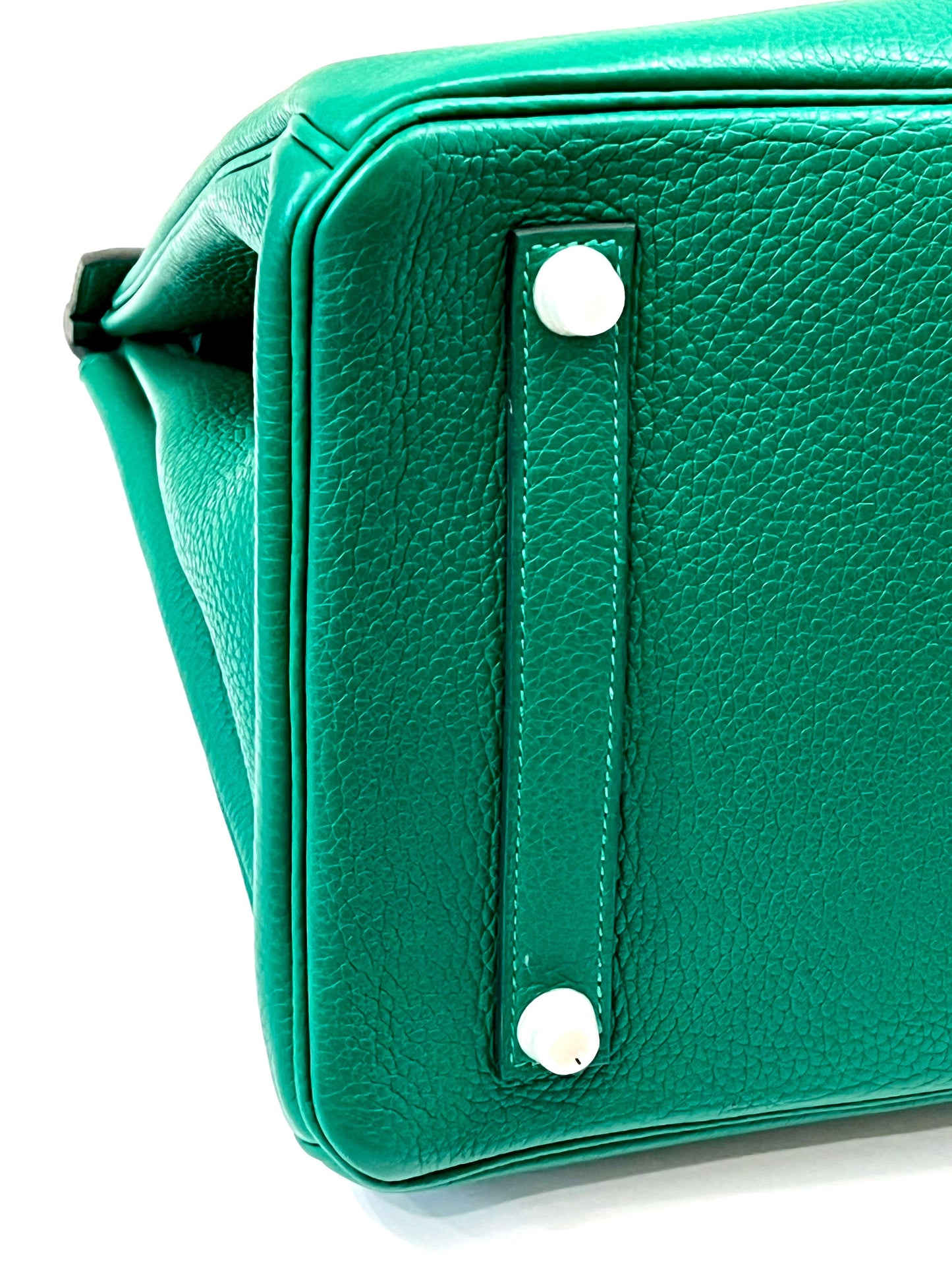 HERMÈS TOGO LEATHER BIRKIN 35 VERT VERTIGO HANDBAG