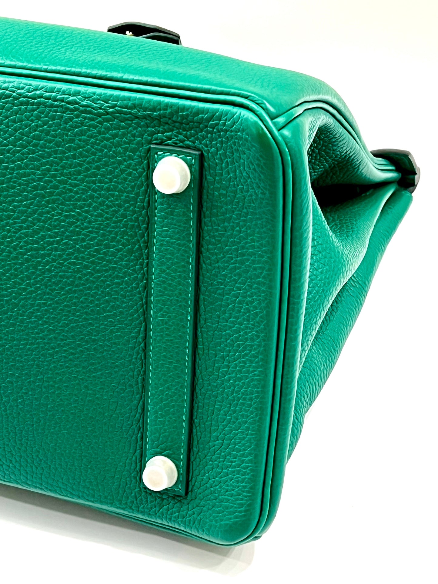 HERMÈS TOGO LEATHER BIRKIN 35 VERT VERTIGO HANDBAG