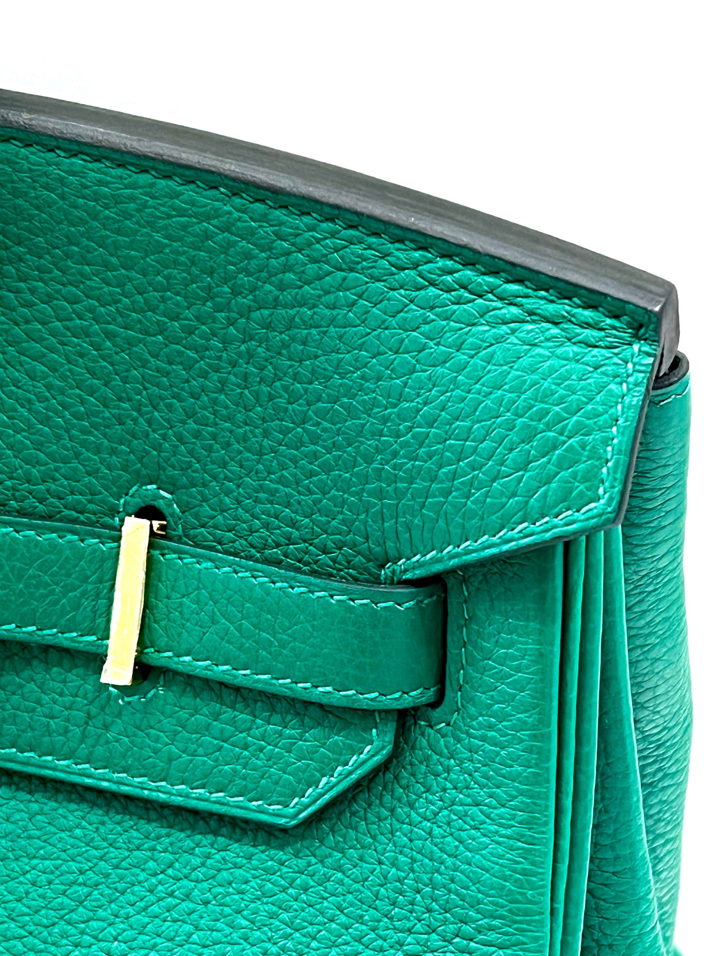 HERMÈS TOGO LEATHER BIRKIN 35 VERT VERTIGO HANDBAG