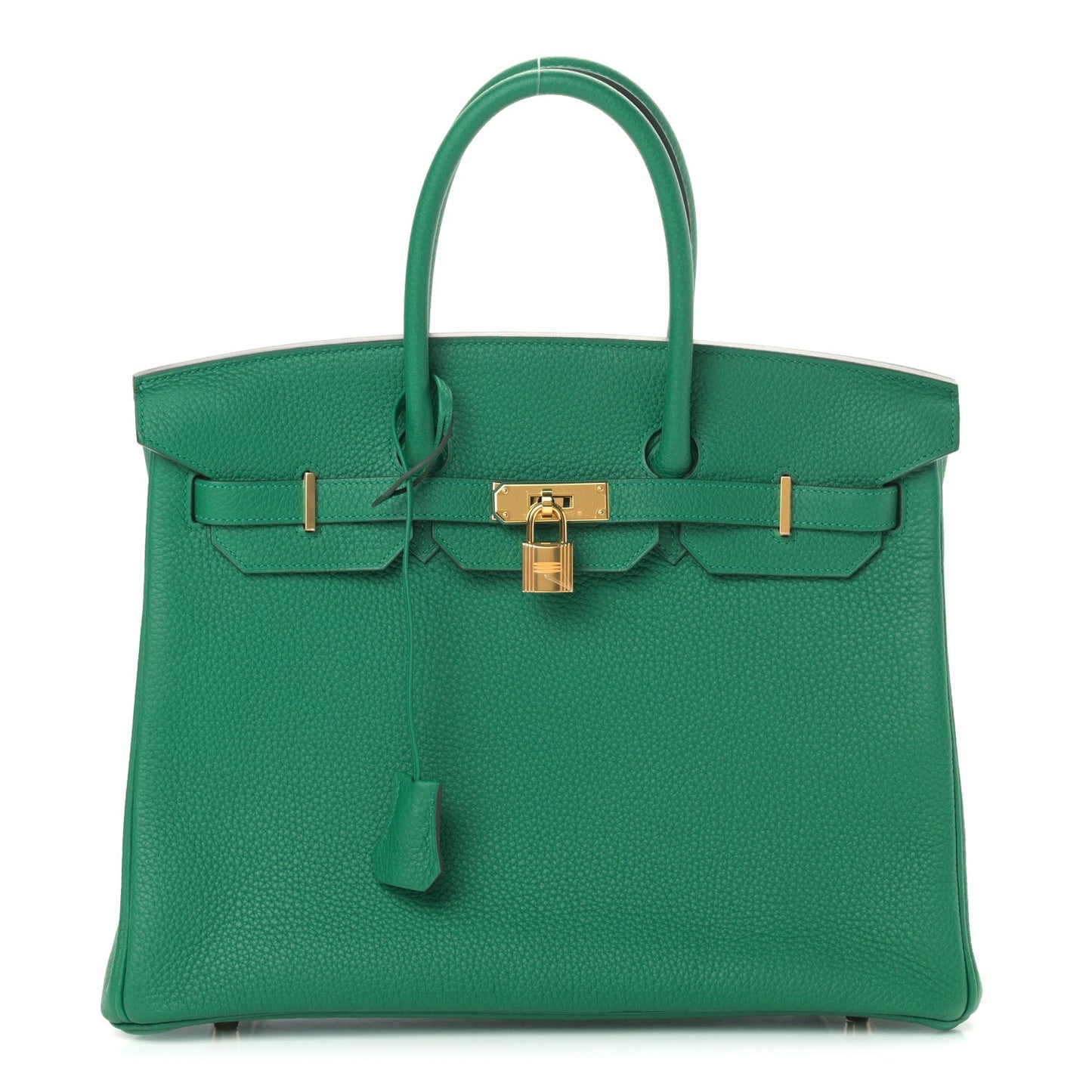 HERMÈS TOGO LEATHER BIRKIN 35 VERT VERTIGO HANDBAG
