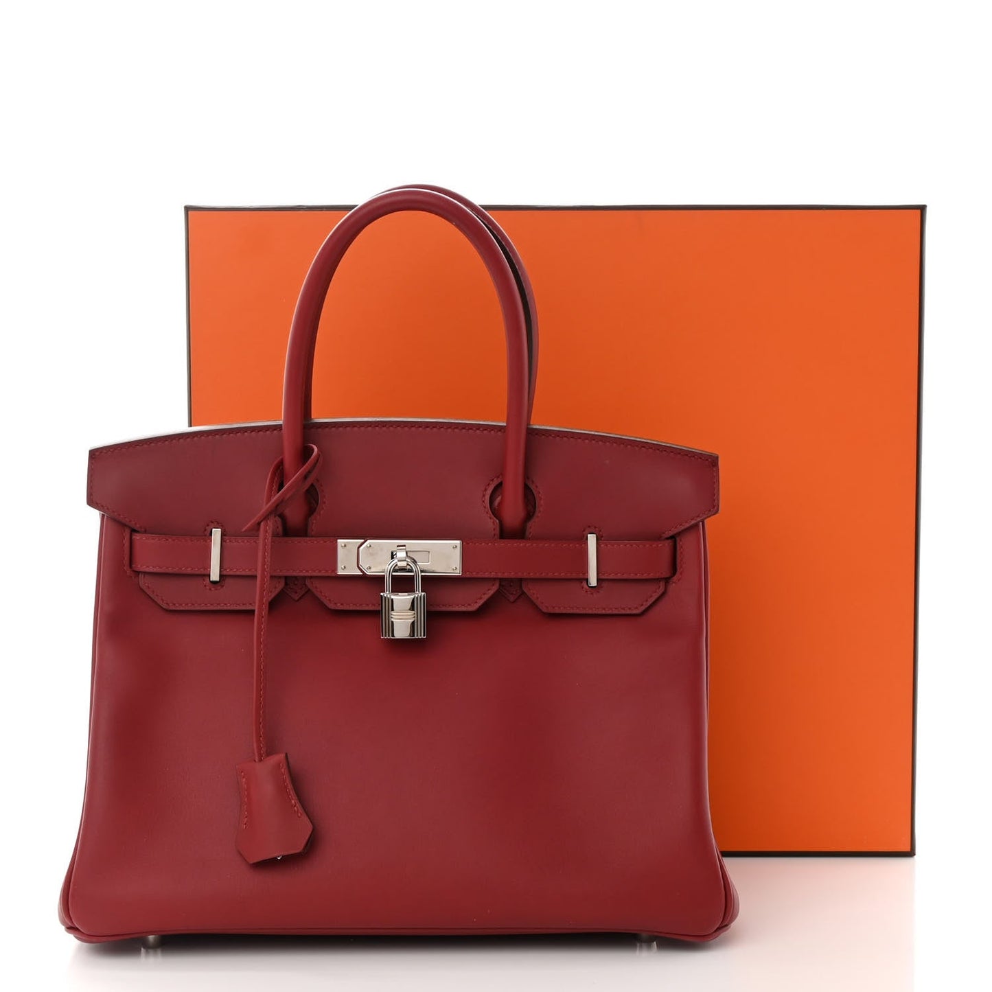 HERMÈS ROUGE GRENAT TOGO LEATHER BIRKIN 35 HANDBAG