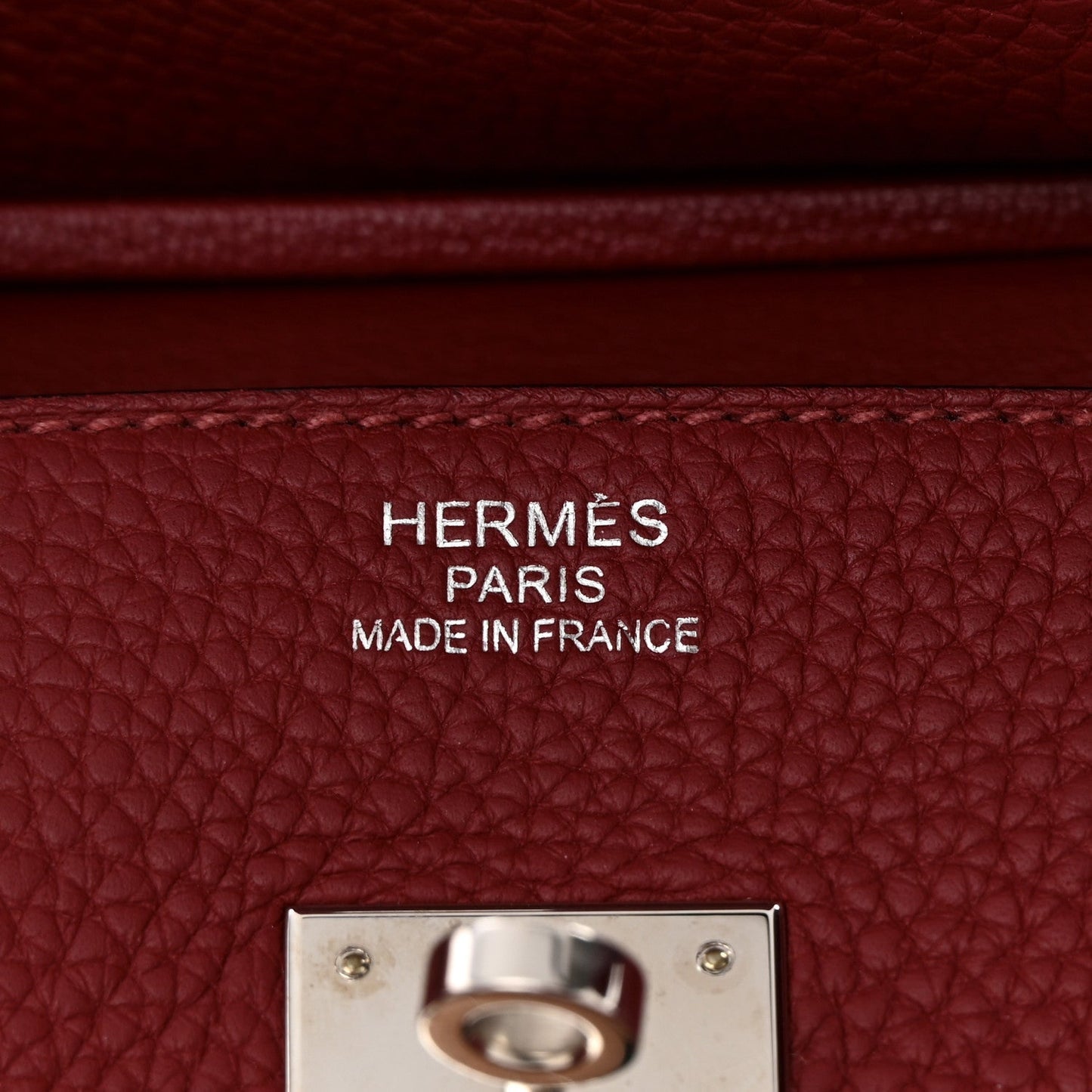 HERMÈS ROUGE GRENAT TOGO LEATHER BIRKIN 35 HANDBAG