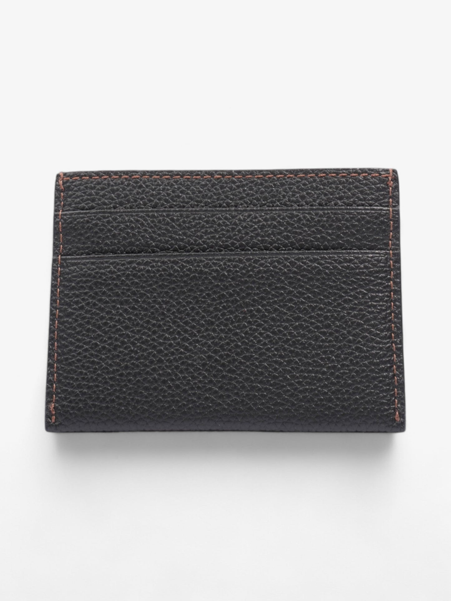 Burberry TB Card Case Black / Gold Grained Leather
