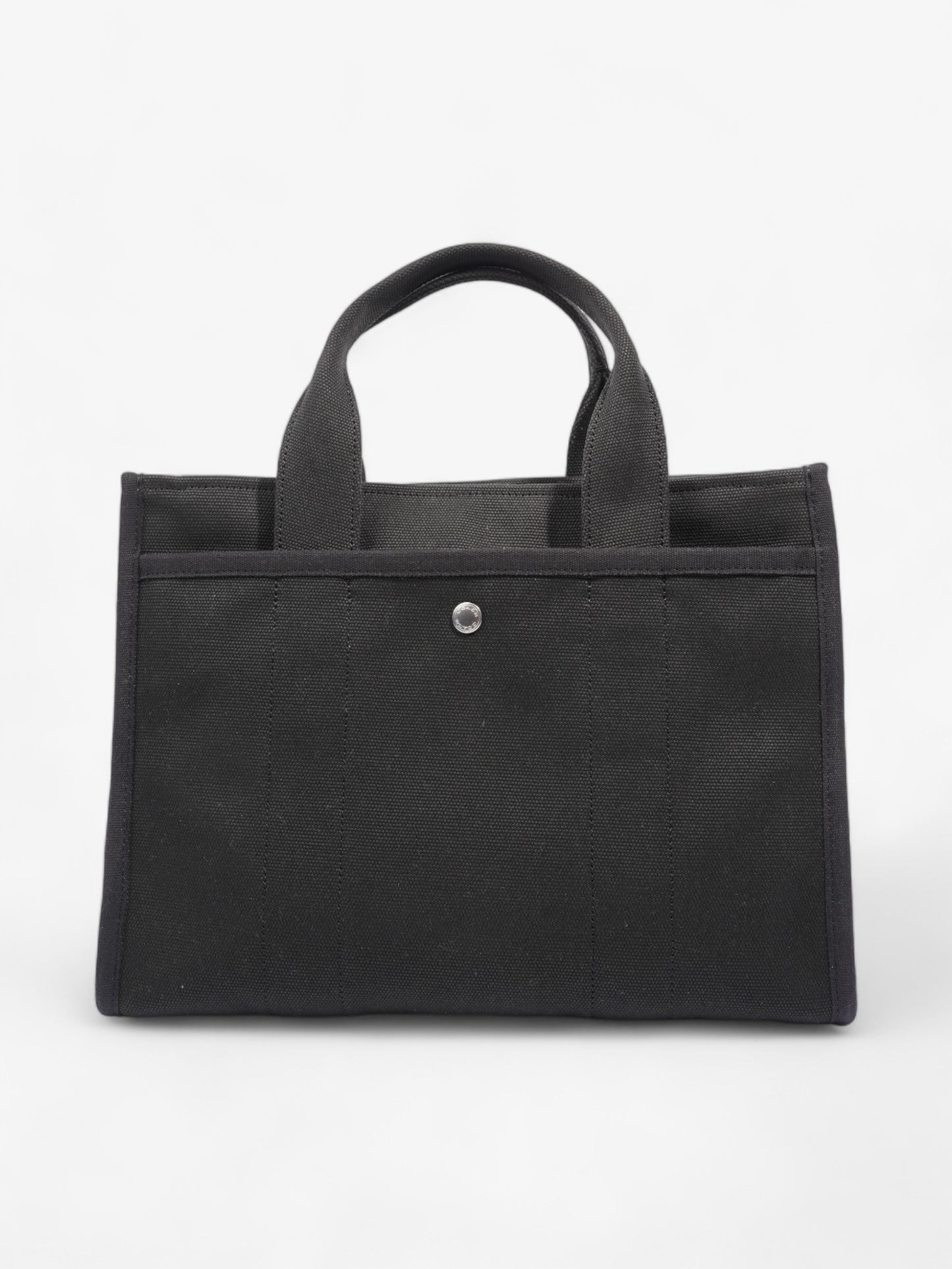 Coach Cargo Tote Black Canvas Medium