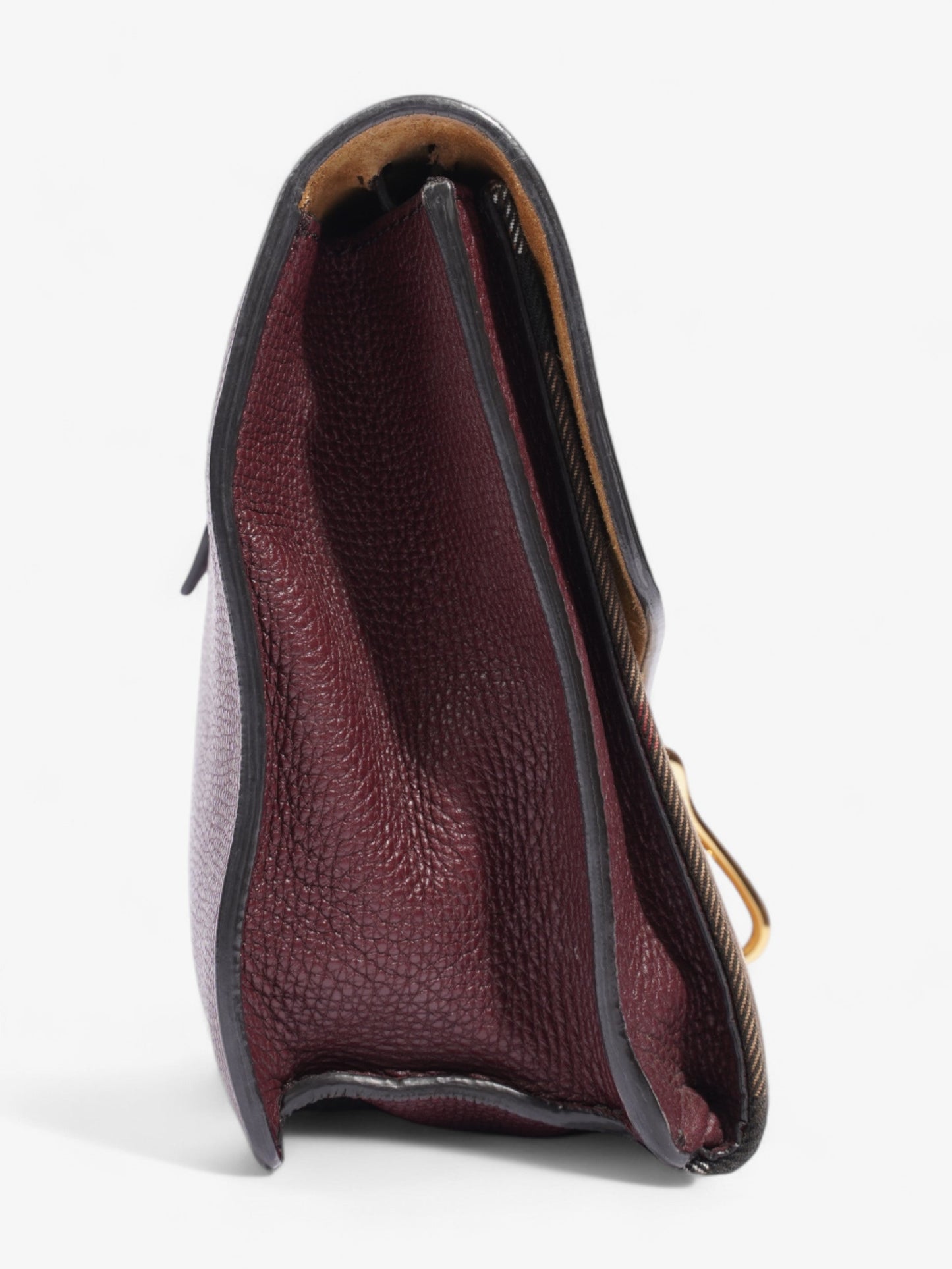 Burberry Macken Burgundy / House Check Canvas