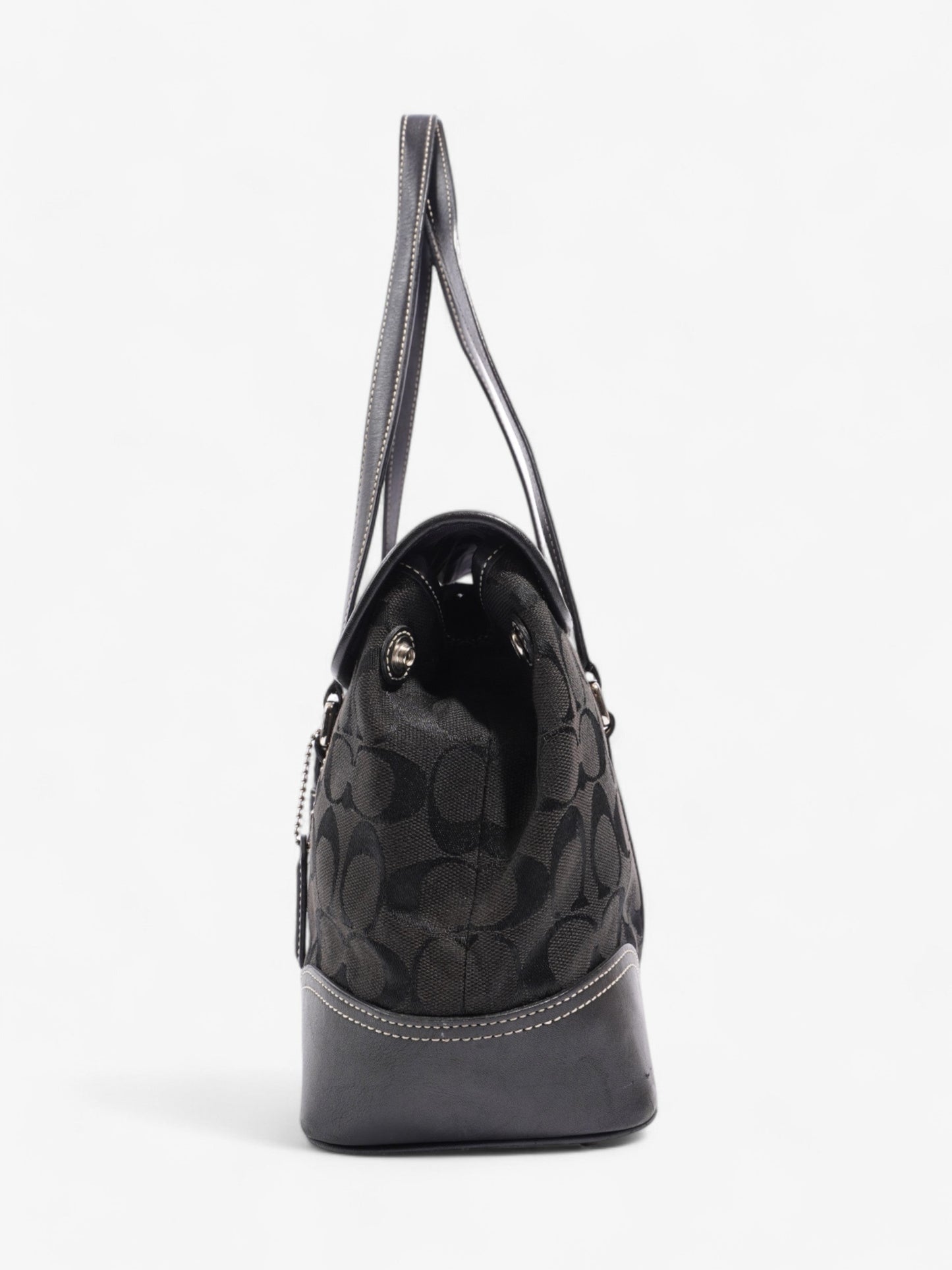 Coach Classic Handbag Black Canvas