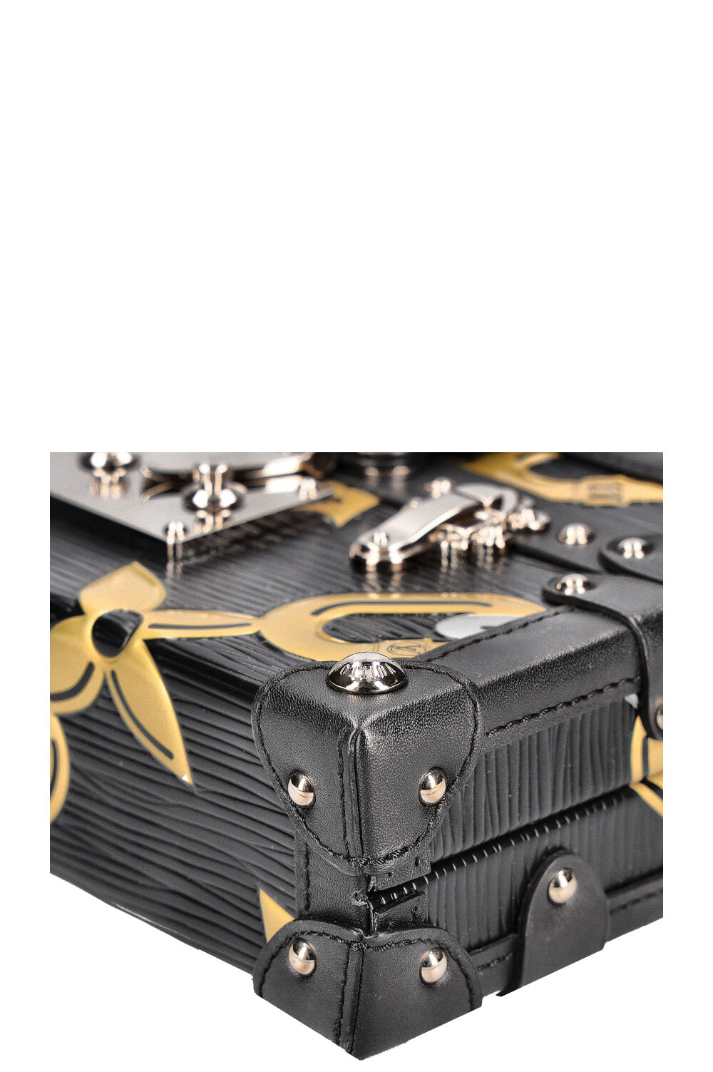 LOUIS VUITTON Petite Malle Trunk Epi Black