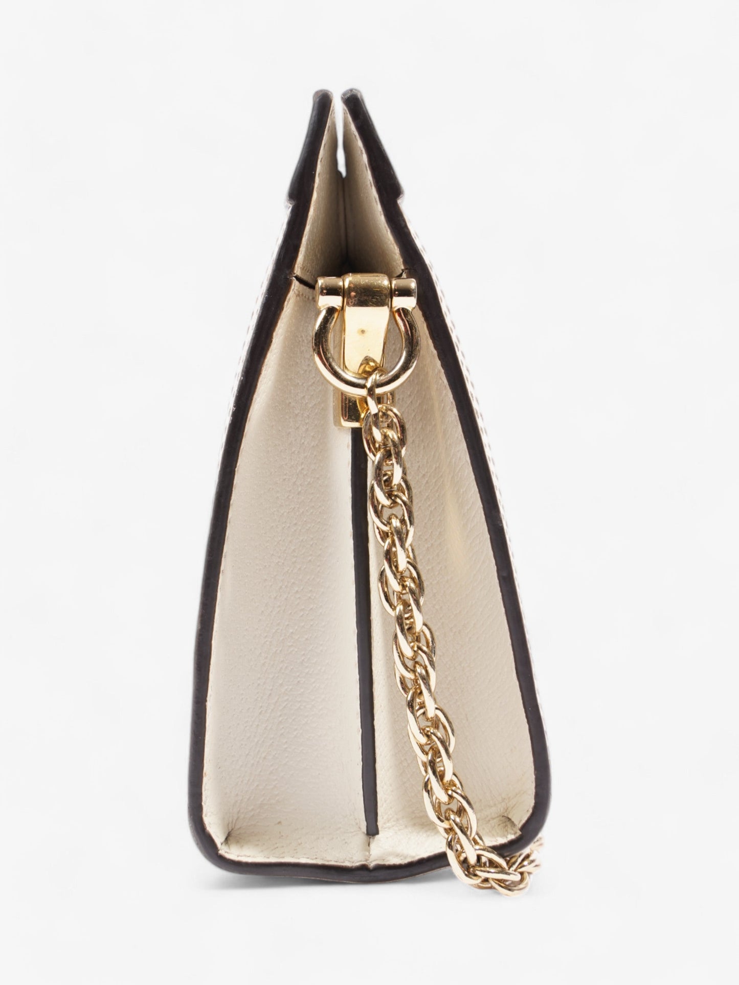 Gucci Ophidia Chain White / GG Flora Coated Canvas Small