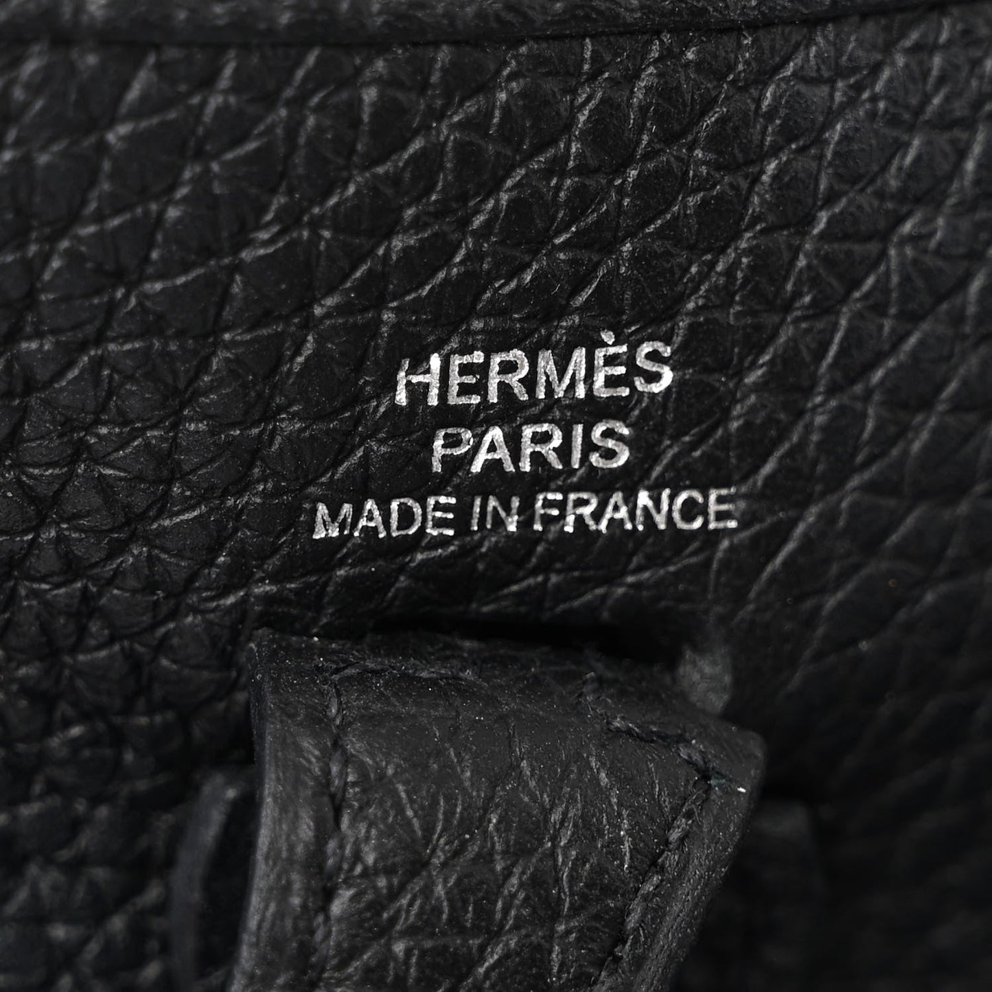 HERMÈS CLEMENCE MINI EVELYN TPM CROSSBODY BAG IN NOIR