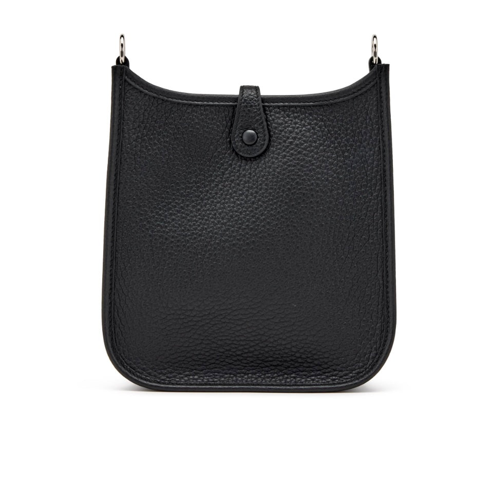 HERMÈS CLEMENCE MINI EVELYN TPM CROSSBODY BAG IN NOIR