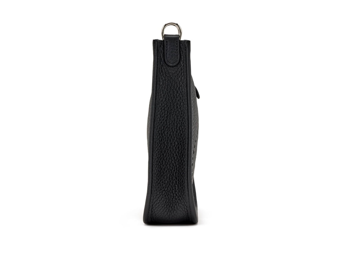 HERMÈS CLEMENCE MINI EVELYN TPM CROSSBODY BAG IN NOIR