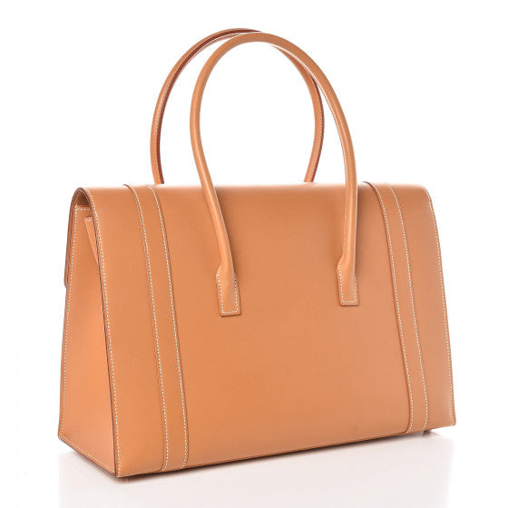 HERMÈS Vache Natural Drag Bag 37