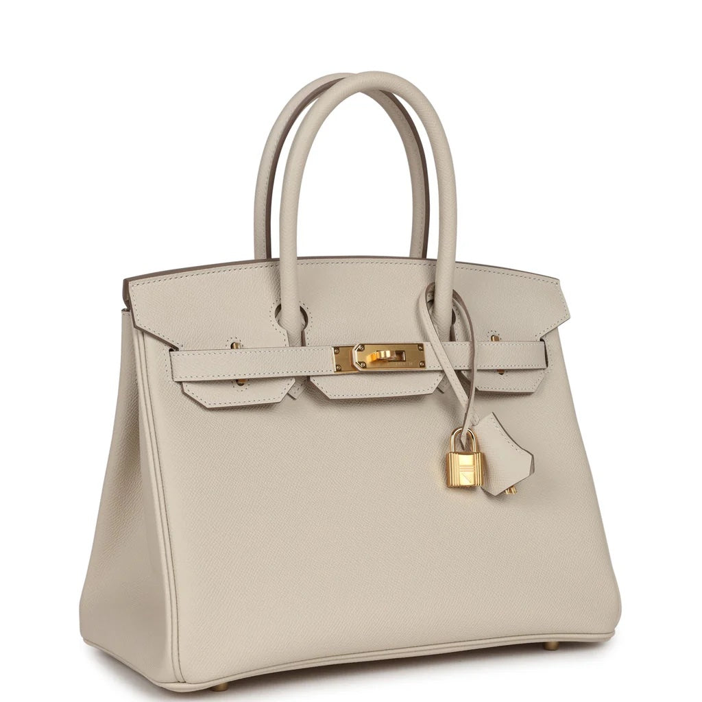 HERMÈS BIRKIN 35 CRAIE EPSOM LEATHER GOLD HARDWARE HANDBAG