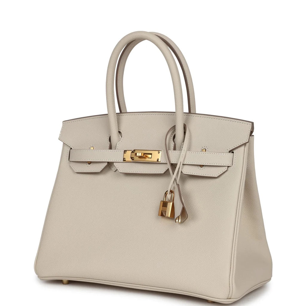 HERMÈS BIRKIN 35 CRAIE EPSOM LEATHER GOLD HARDWARE HANDBAG
