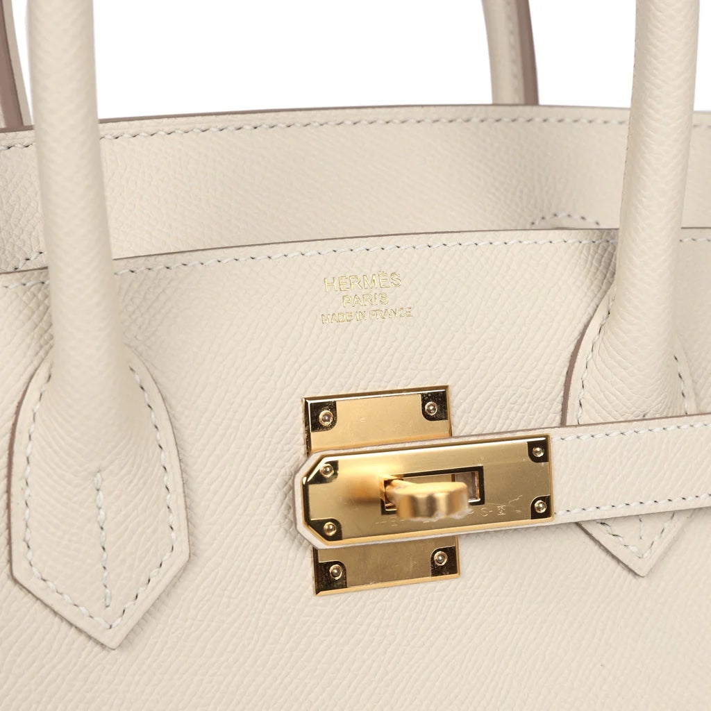 HERMÈS BIRKIN 35 CRAIE EPSOM LEATHER GOLD HARDWARE HANDBAG