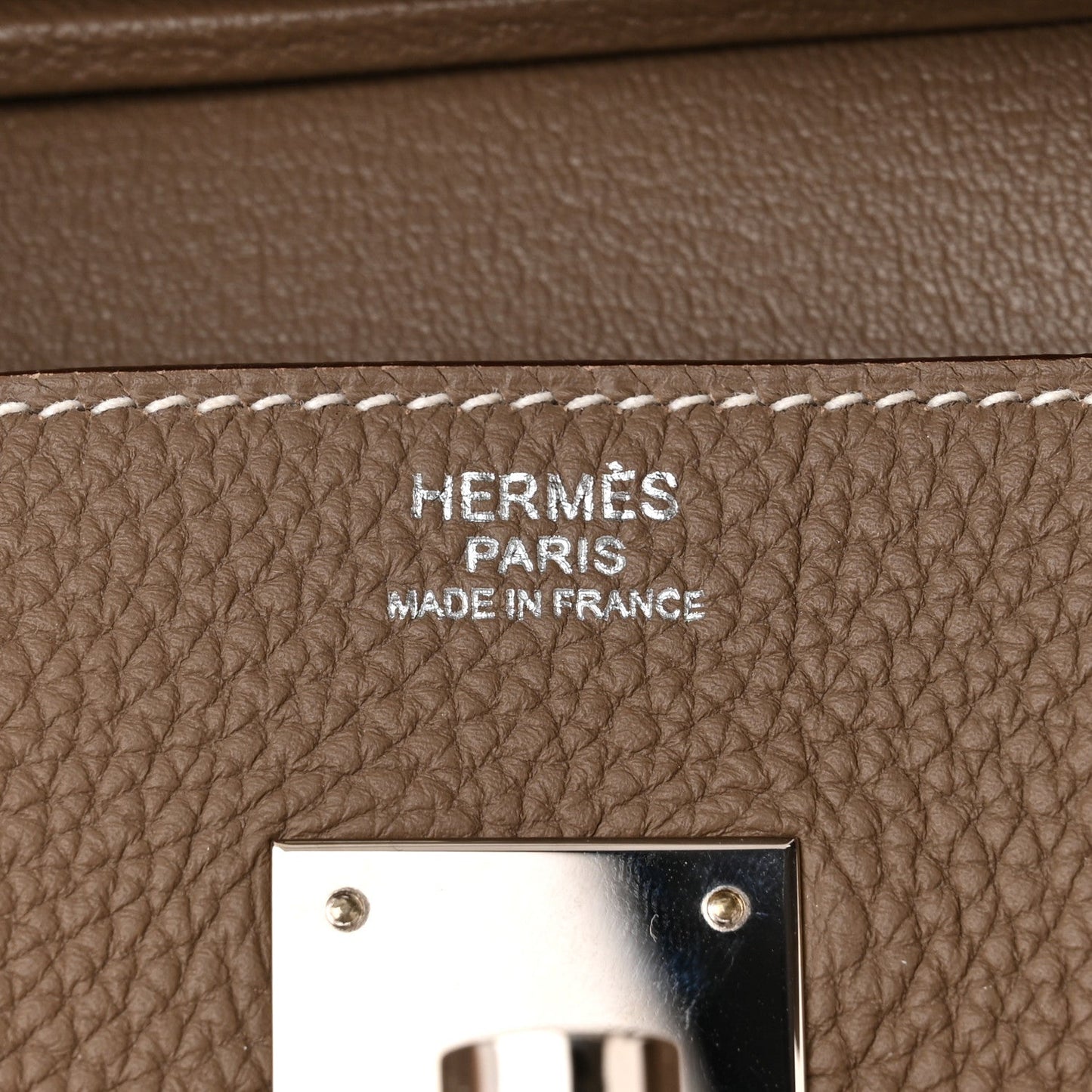 HERMÈS TOGO LEATHER BIRKIN 30 ETOUPE HANDBAG