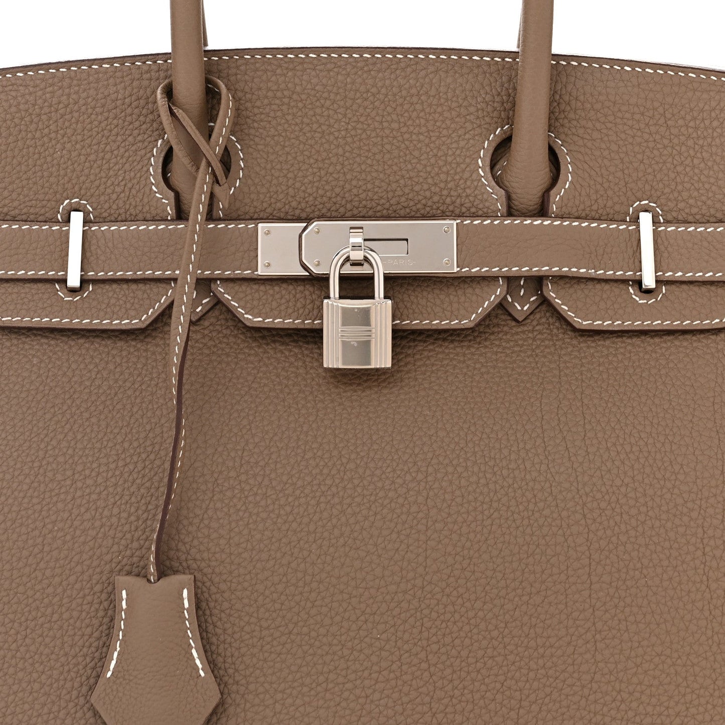 HERMÈS TOGO LEATHER BIRKIN 30 ETOUPE HANDBAG