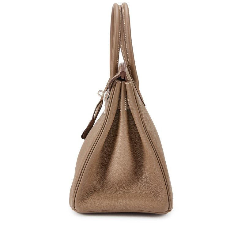 HERMÈS TOGO LEATHER BIRKIN 30 ETOUPE HANDBAG